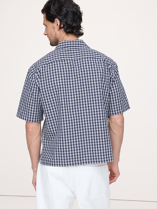 Relaxed-Fit Double-Breasted Resort Shirt | Banana Republic