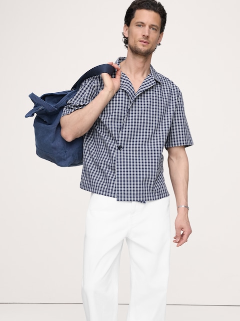 Relaxed-Fit Double-Breasted Resort Shirt