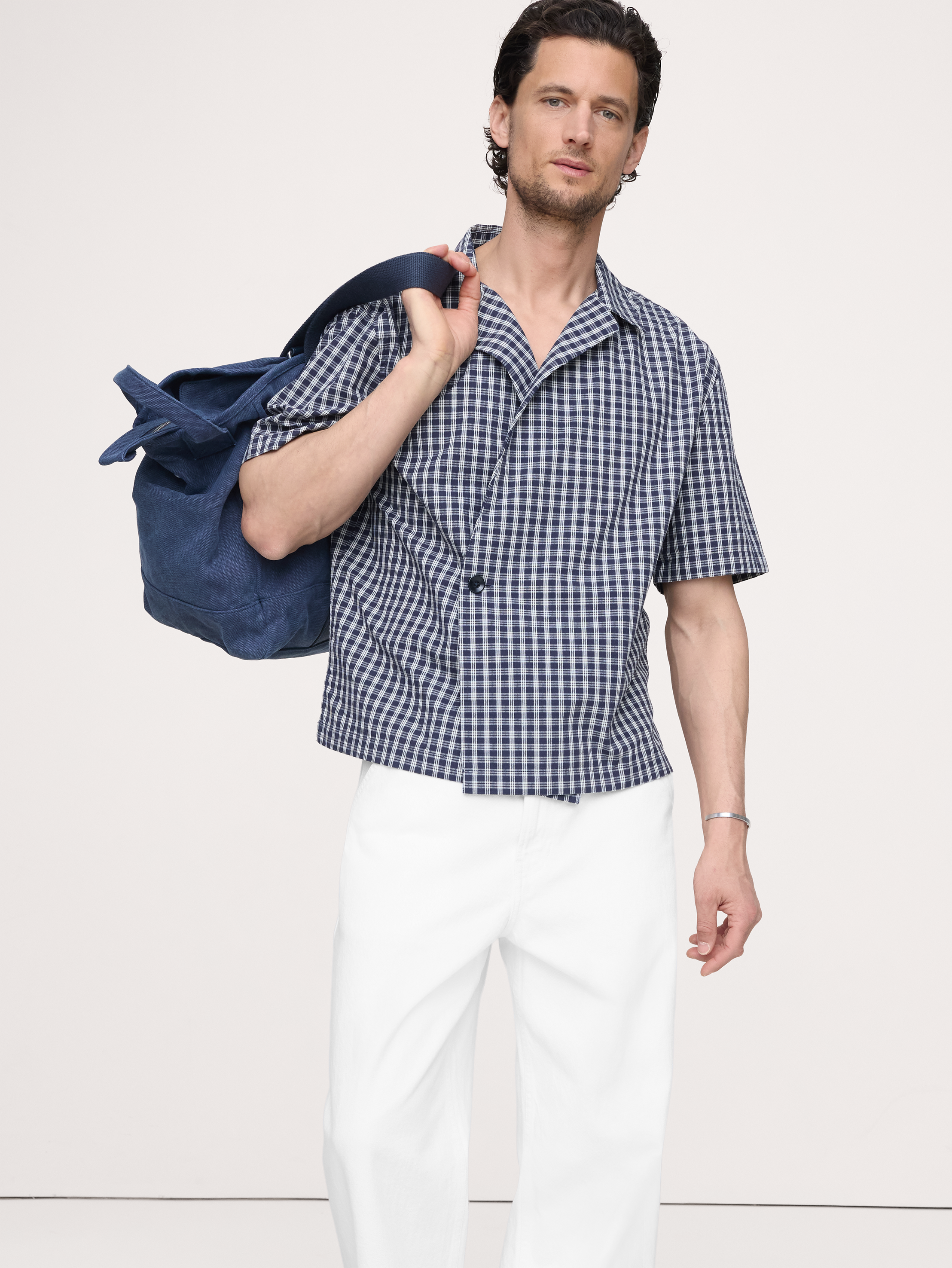 Relaxed-Fit Double-Breasted Resort Shirt