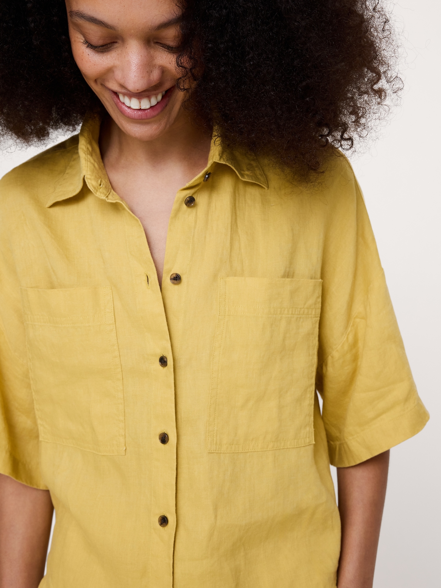 Image number 3 showing, Linen Short-Sleeve Shirt