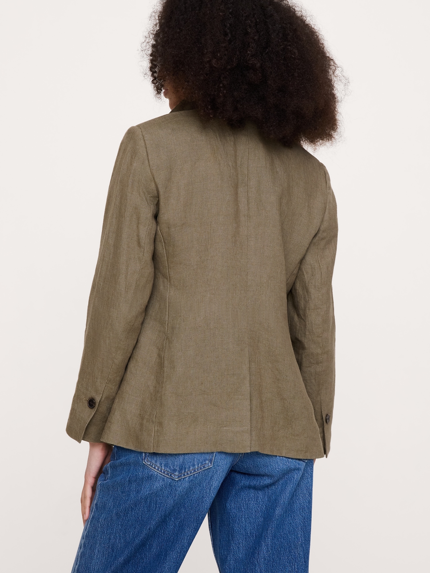 Image number 3 showing, Slim Linen Blazer