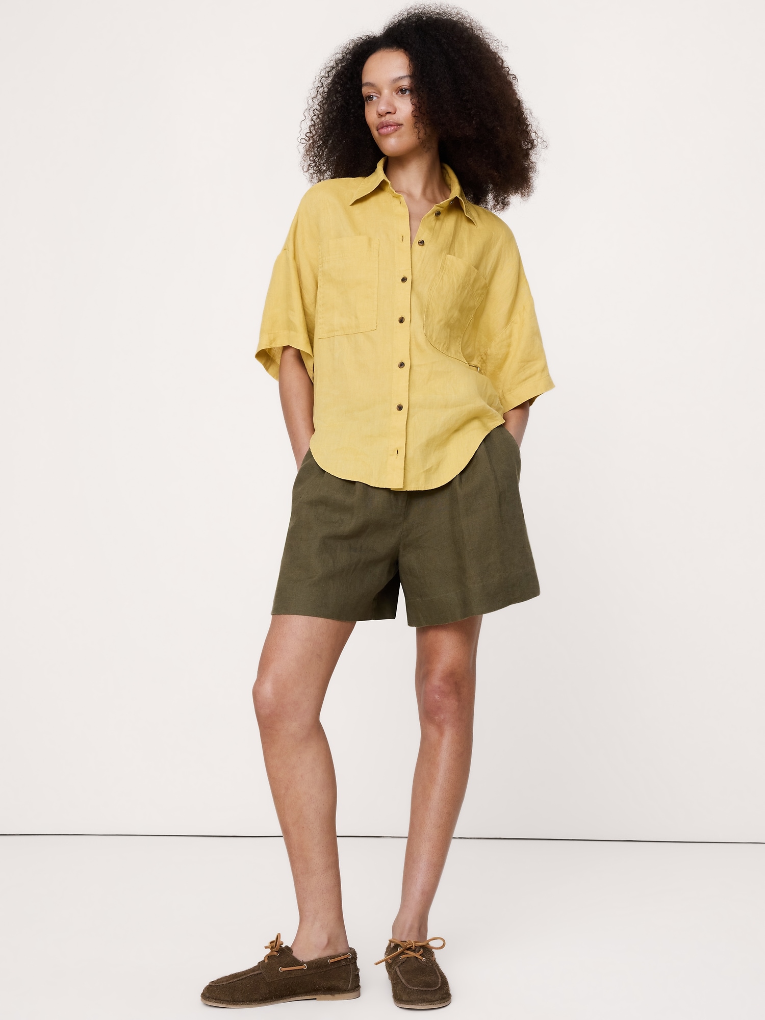 Image number 4 showing, Linen Short-Sleeve Shirt