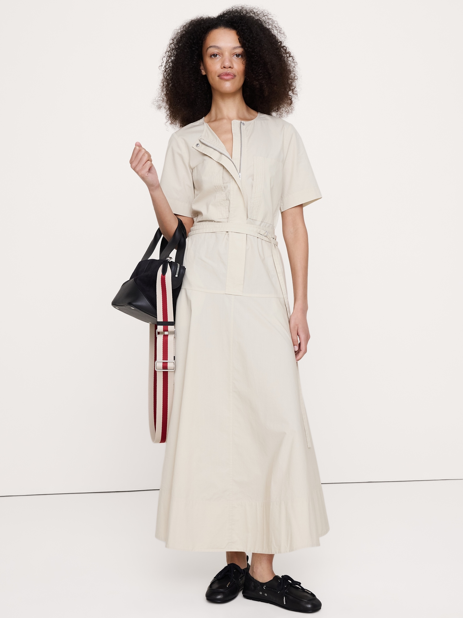 Image number 1 showing, Cotton Poplin Shirt Dress