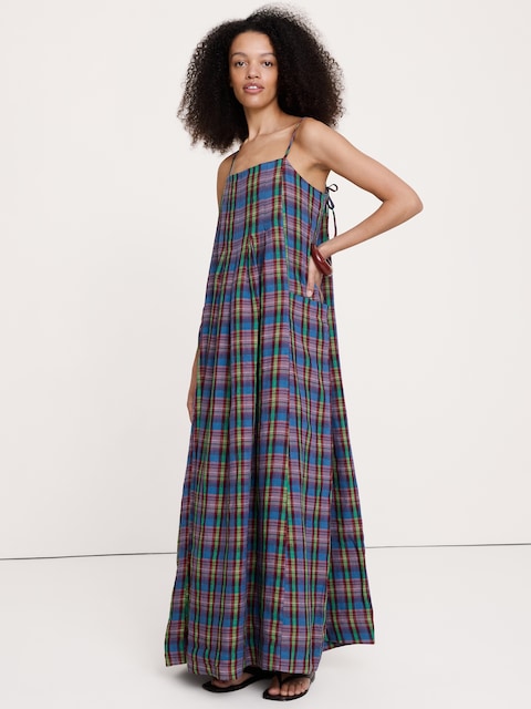 Linen Trapeze Dress