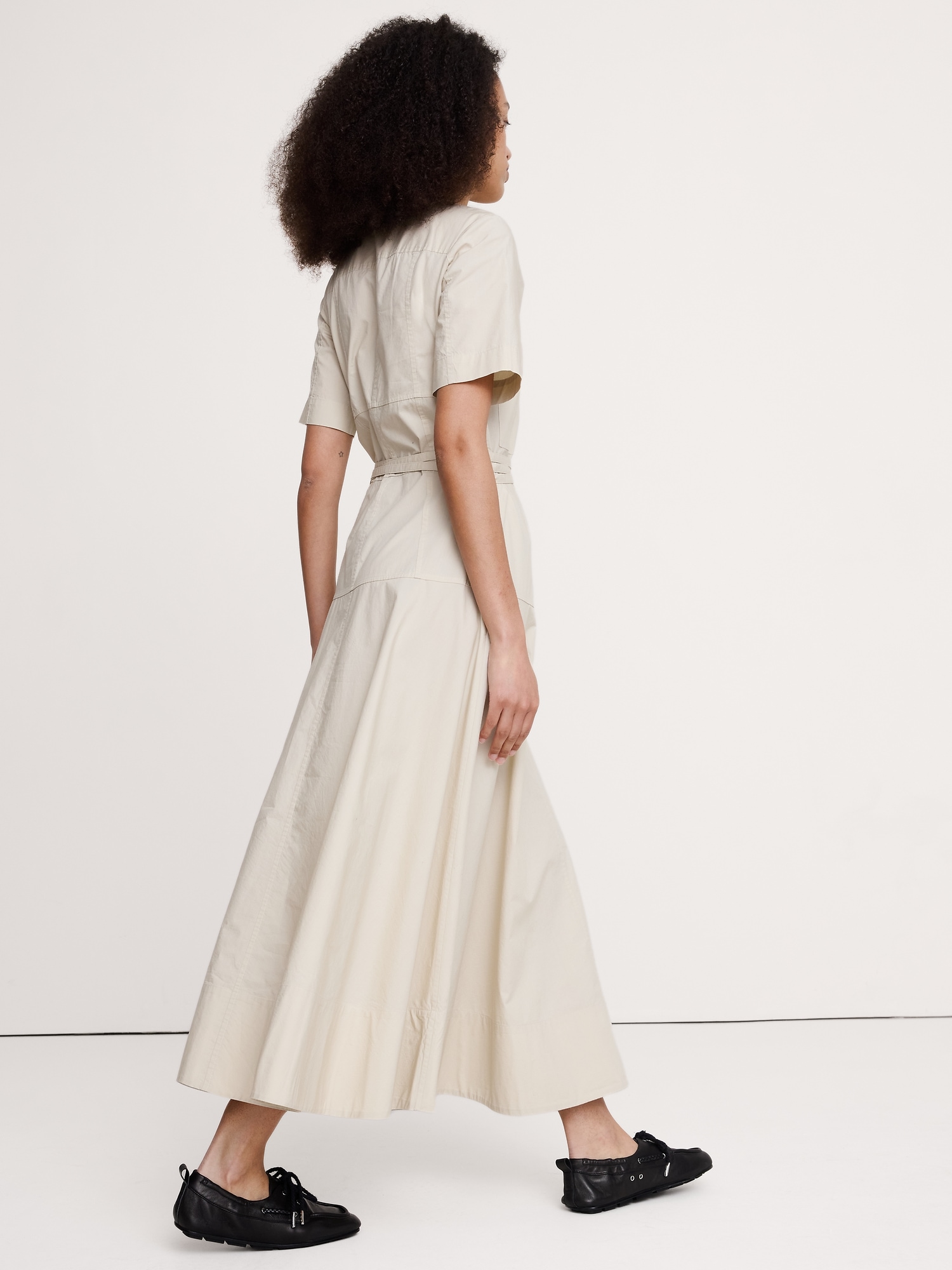 Image number 5 showing, Cotton Poplin Shirt Dress