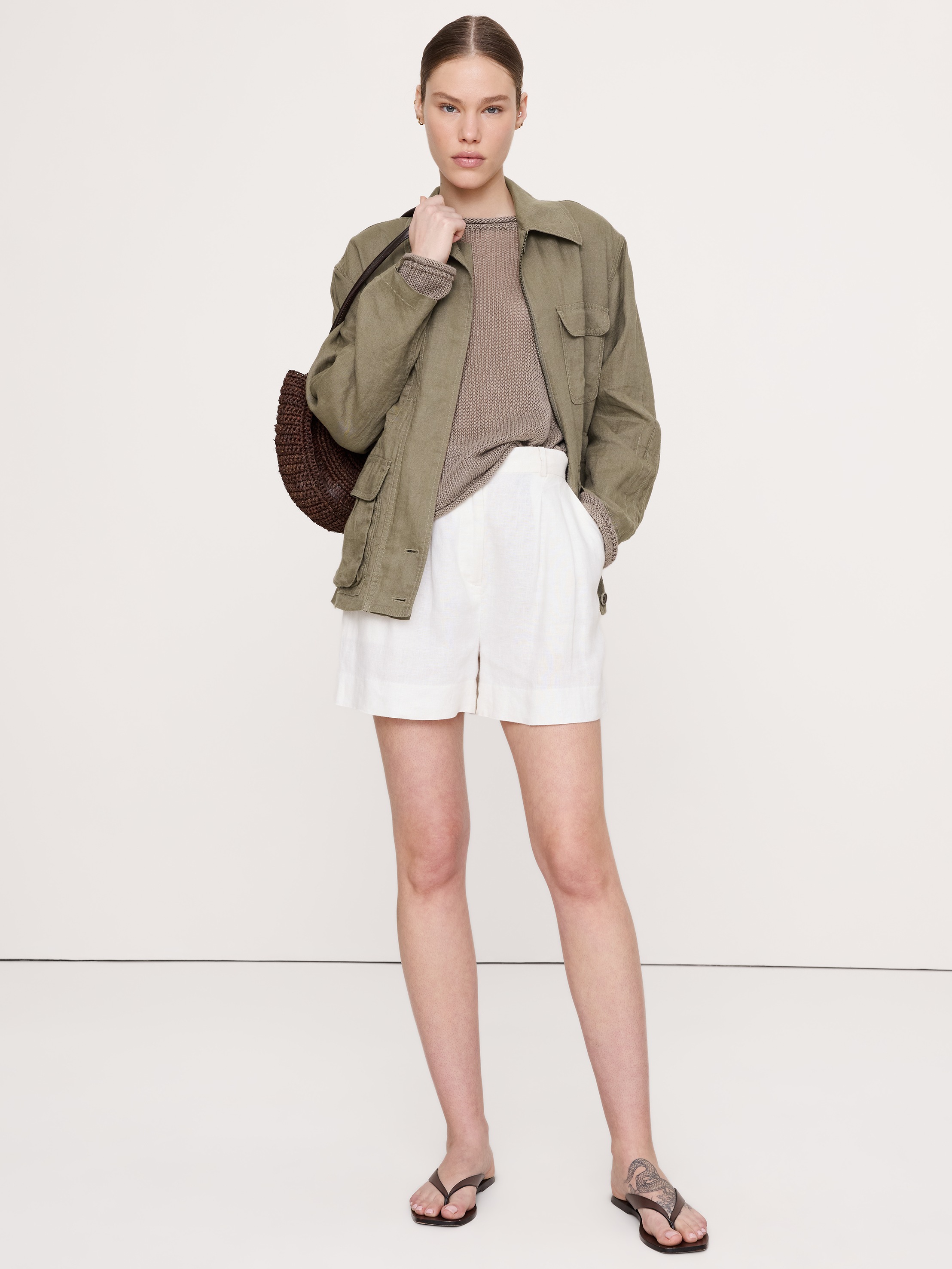 Archive Reissue Linen Chore Coat