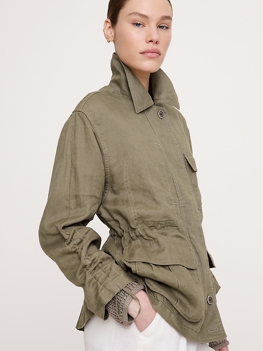 Linen Chore Coat | Banana Republic