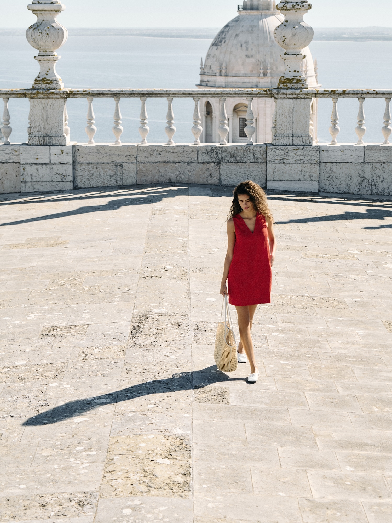 Image number 5 showing, Linen Shift Dress