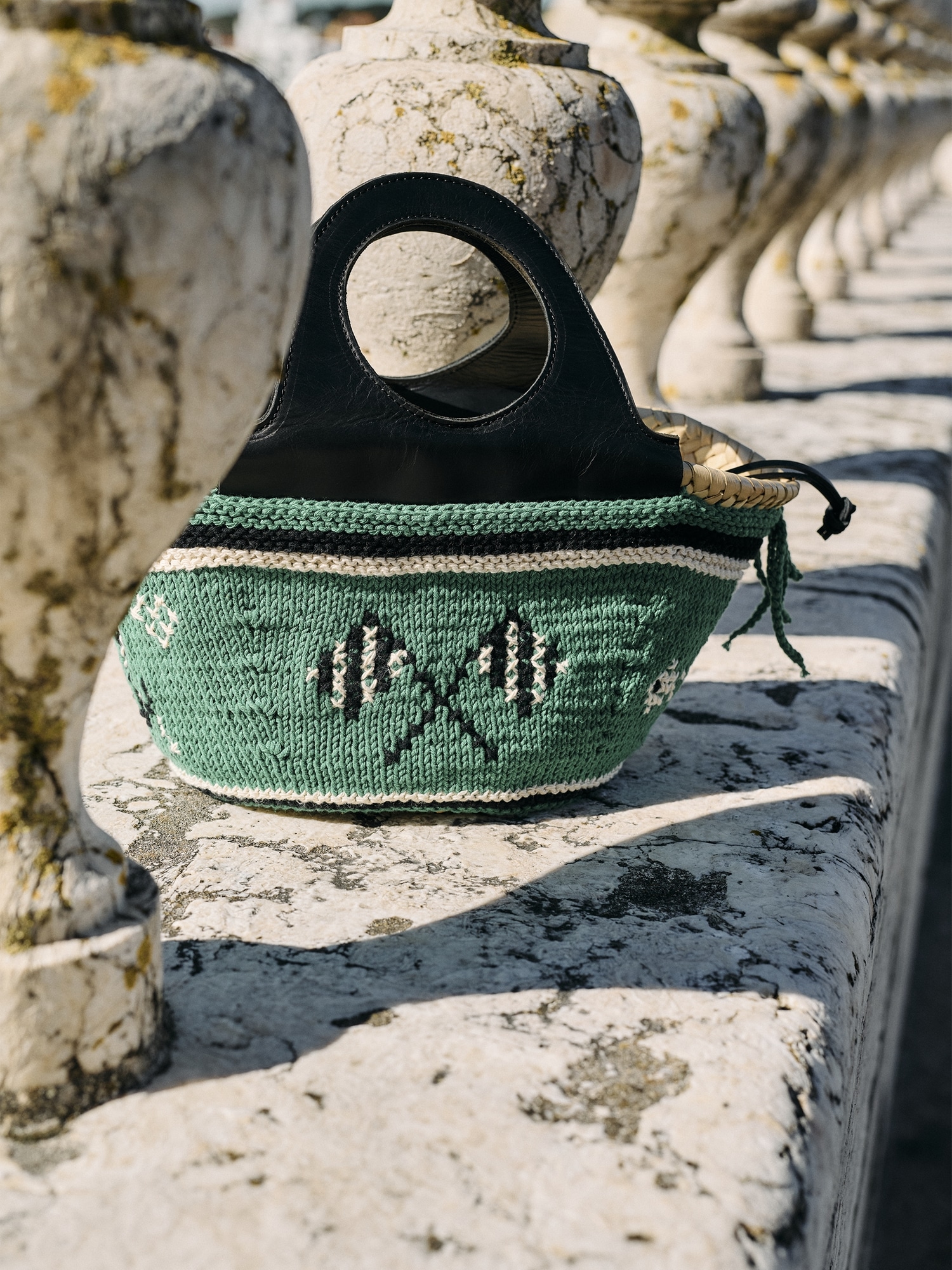 Image number 6 showing, Caxinas Mini Embroidered Basket By Entrudo