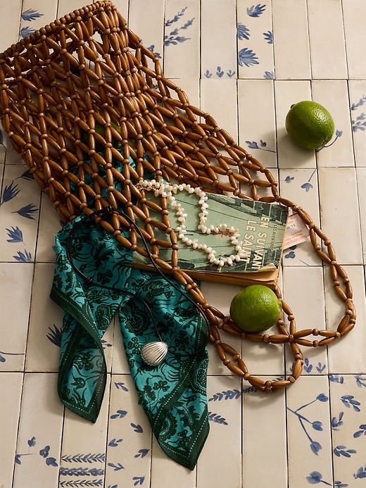 Aria Beaded Tote By Hat Attack | Banana Republic