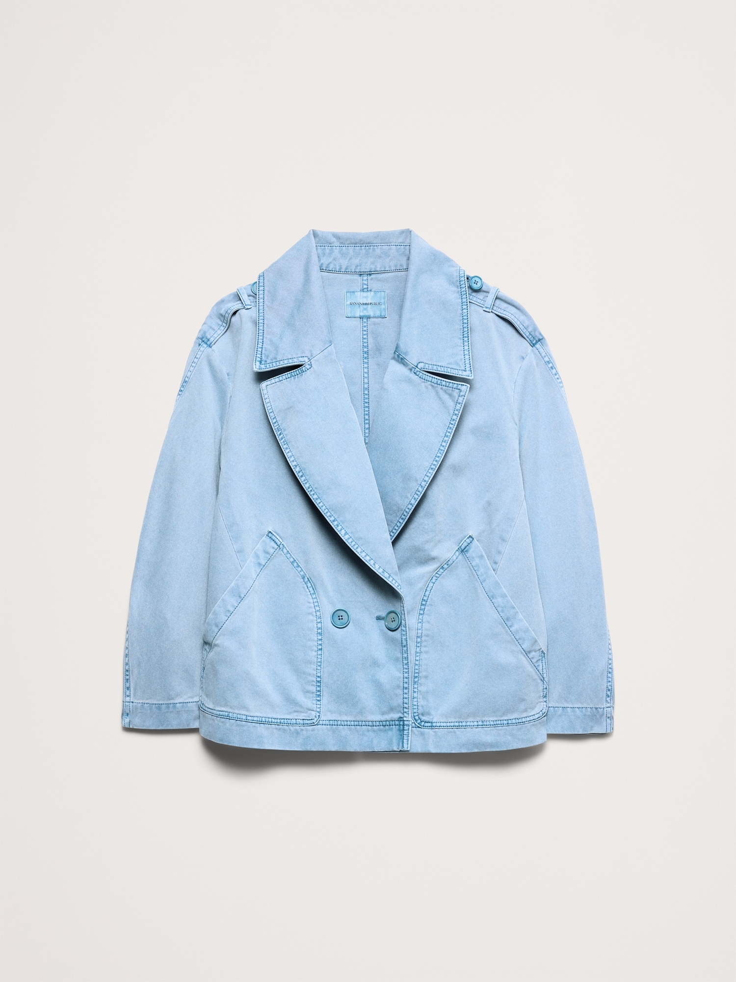 Image number 5 showing, Cotton Twill Peacoat