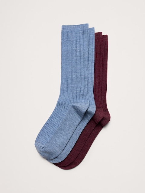 Breathe Merino-Blend Socks 2-Pack
