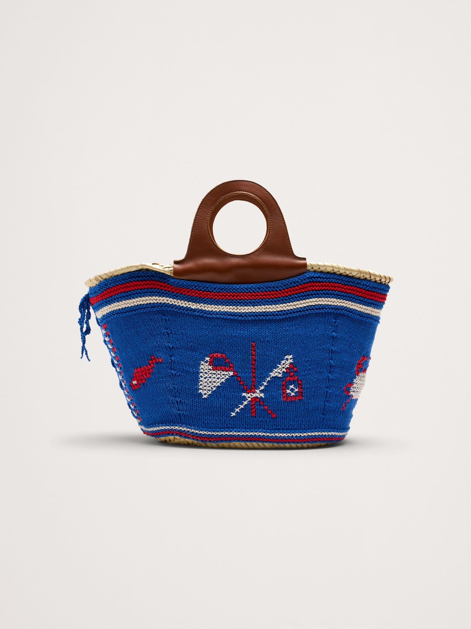 Image number 4 showing, Póvoa Large Embroidered Basket By Entrudo