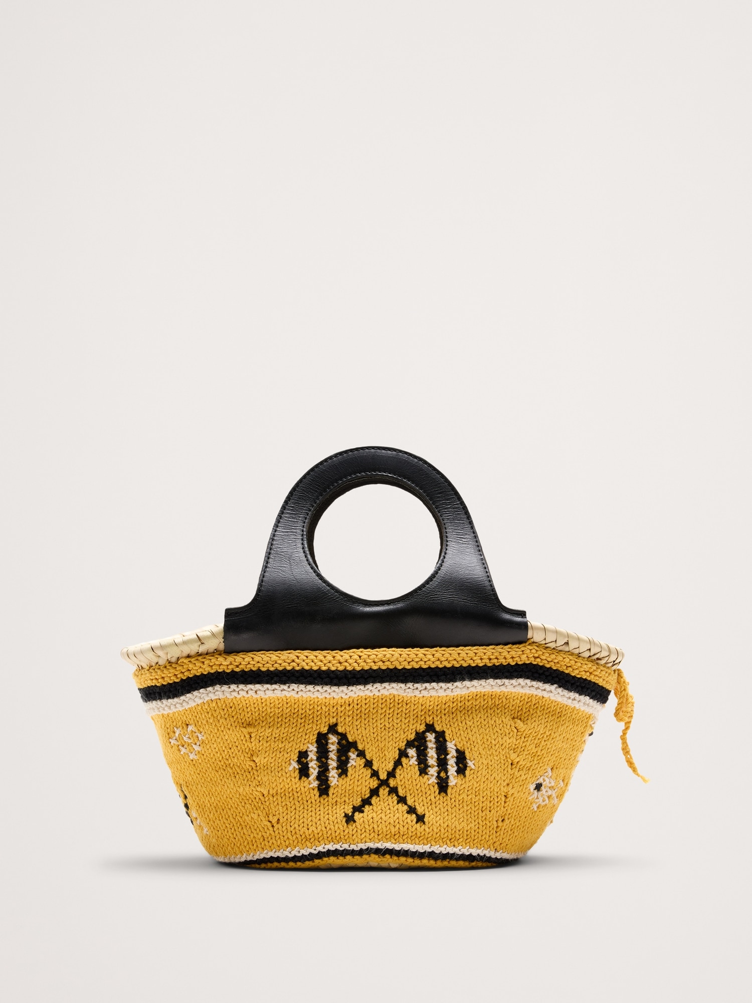 Image number 1 showing, Caxinas Mini Embroidered Basket By Entrudo