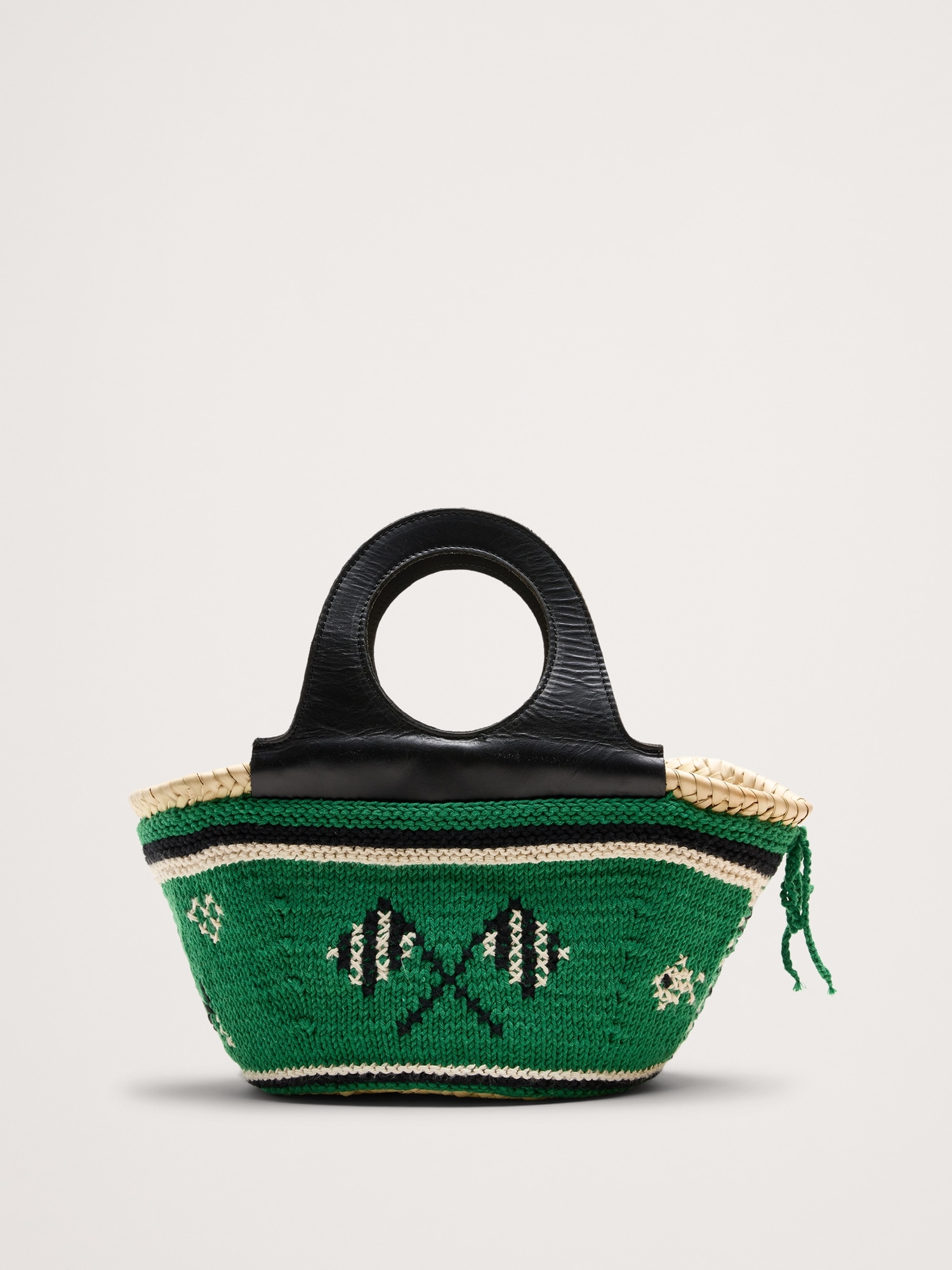 Image number 1 showing, Caxinas Mini Embroidered Basket By Entrudo