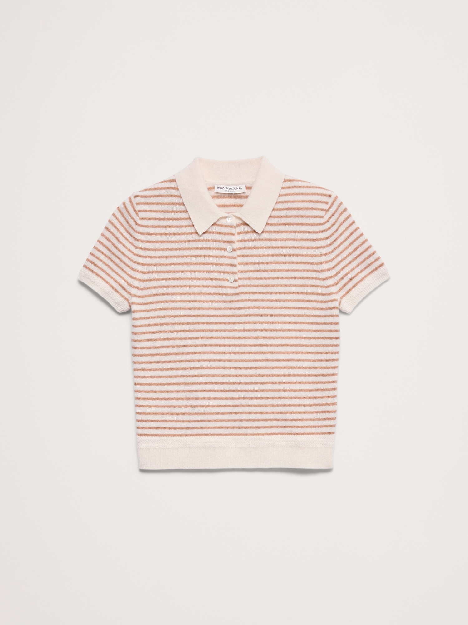 Image number 4 showing, Lightweight Cashmere Short-Sleeve Sweater Polo