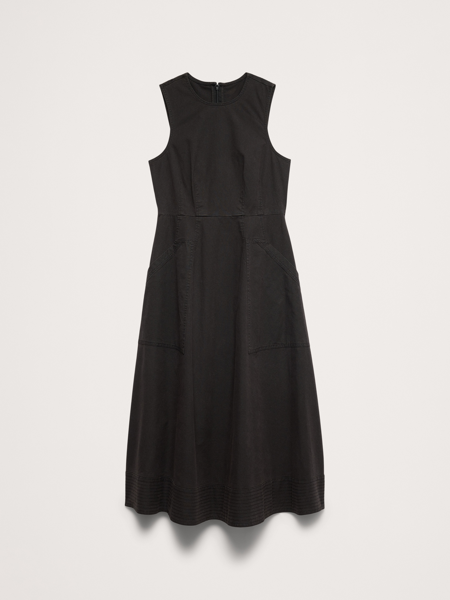 Image number 5 showing, Cotton Canvas Utility Pocket Maxi Dress