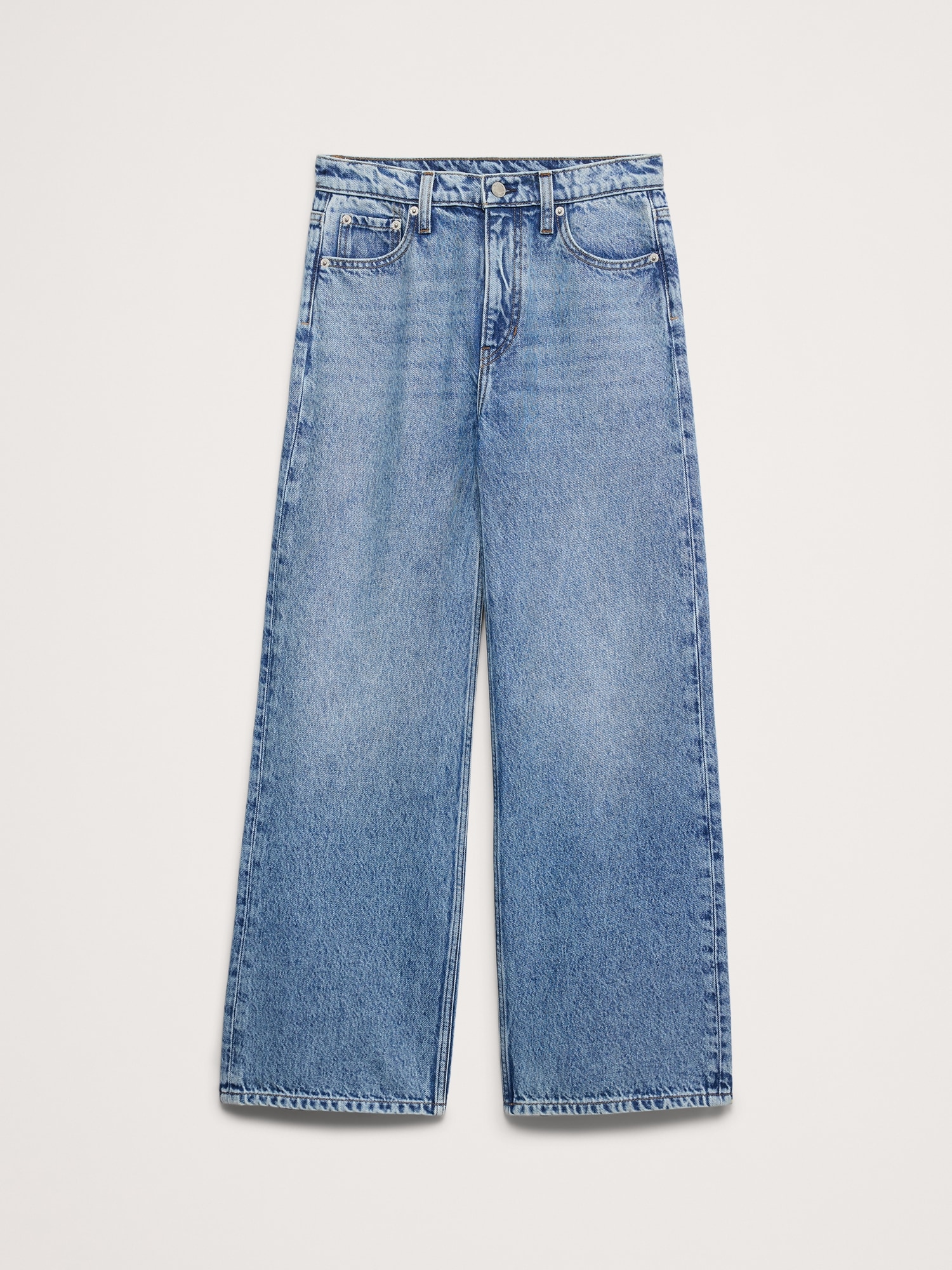 Image number 6 showing, The Icon Classic Wide-Leg Crop Jean