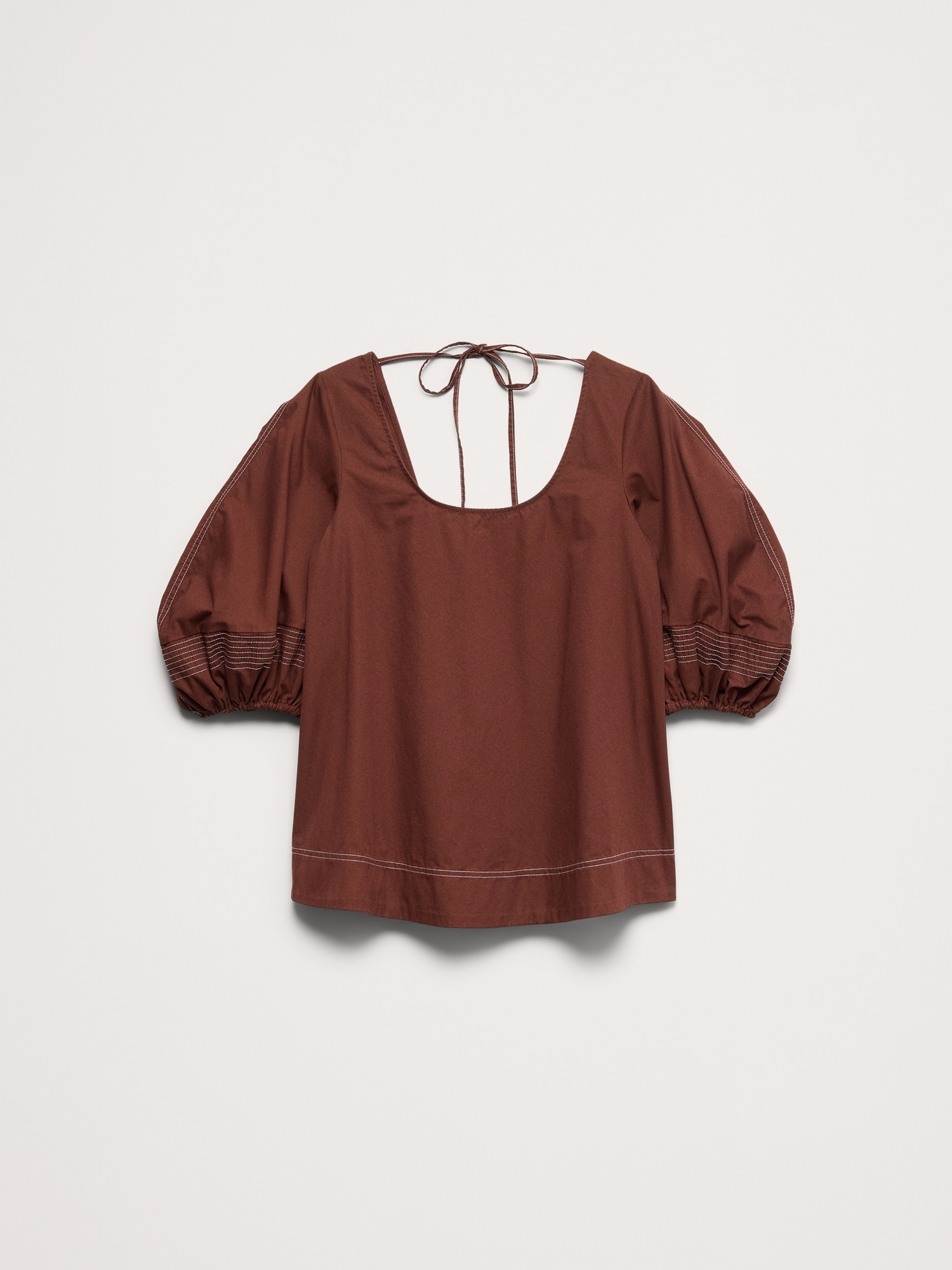 Image number 8 showing, Cotton Scoop-Back Top