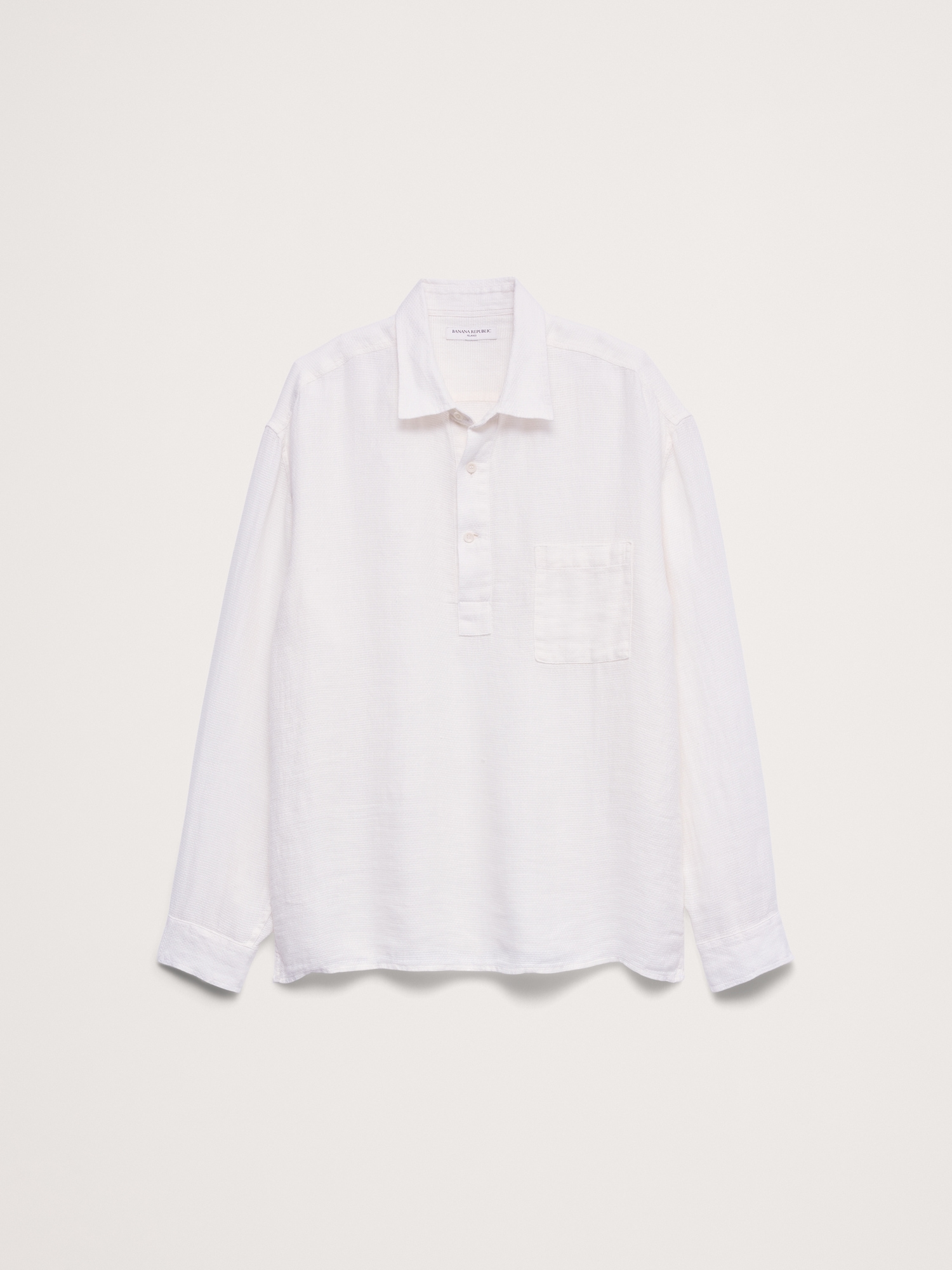 Image number 4 showing, Relaxed-Fit Linen Popover Shirt