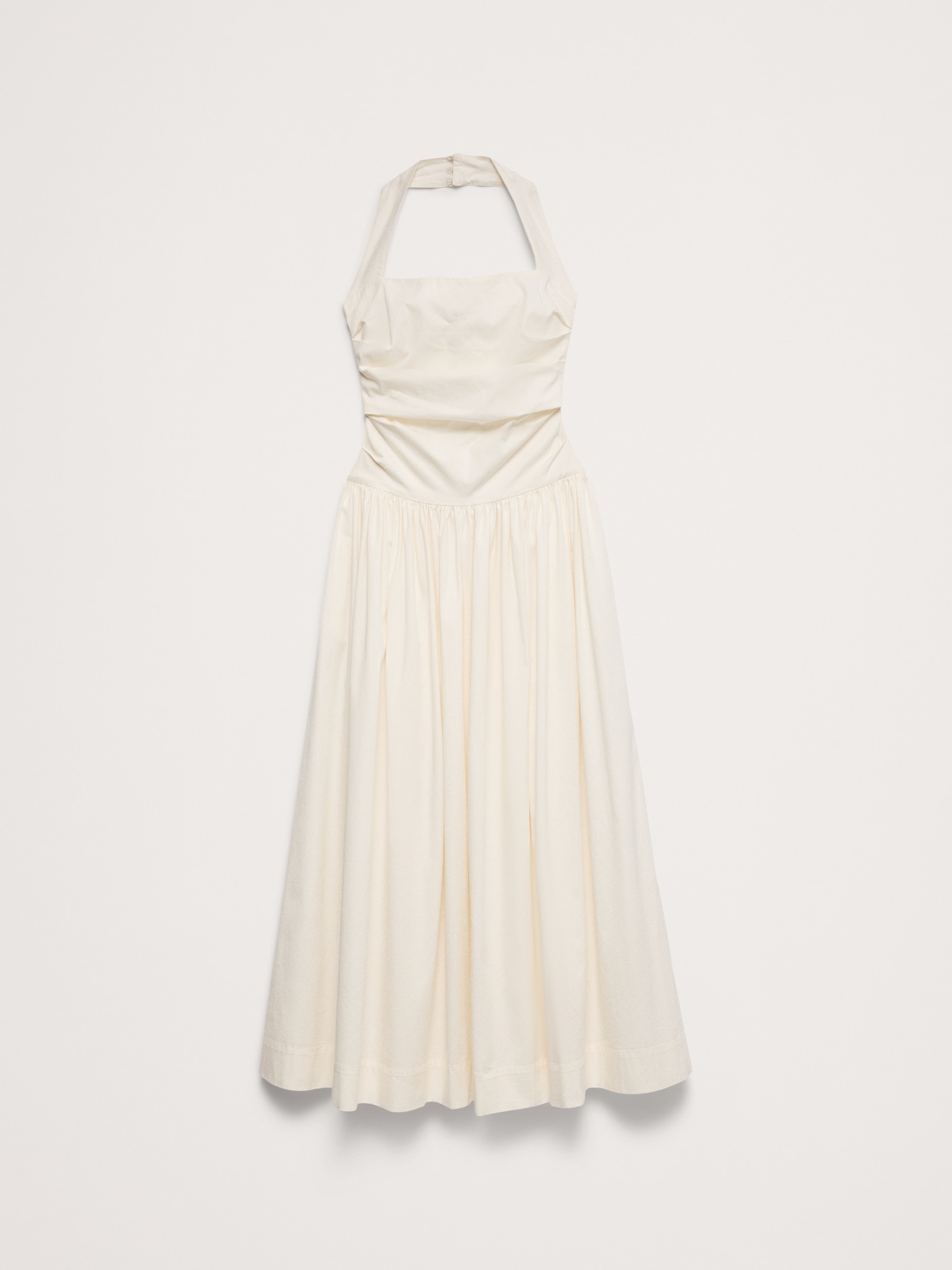 Image number 5 showing, Stretch-Cotton Halter Maxi Dress