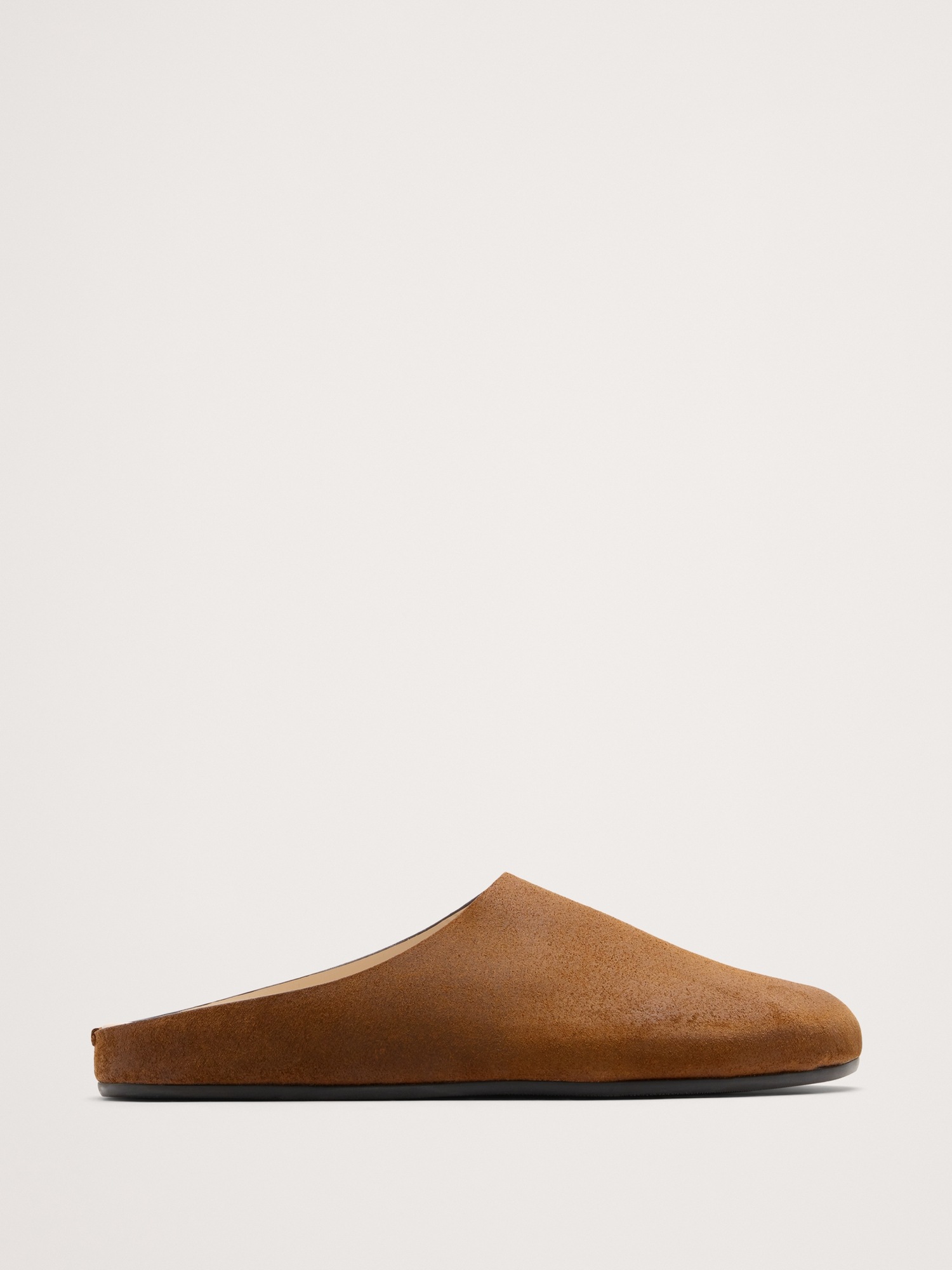 Мужские сабо Banana Republic Leather Clog, цвет: Нубуковый кожаный