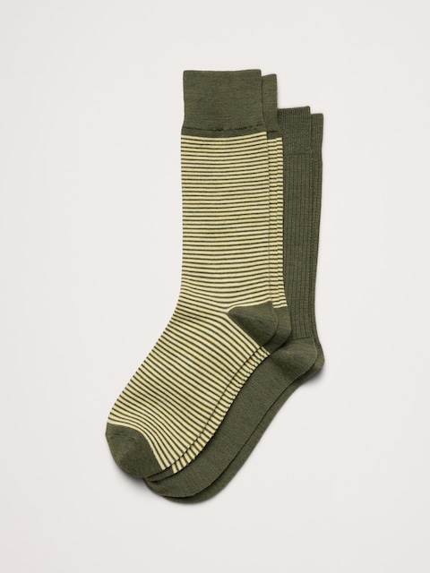 Breathe Merino-Blend Socks 2-Pack