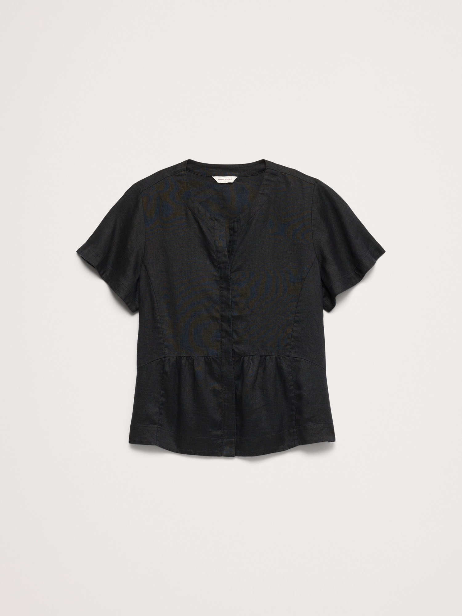 Image number 8 showing, Linen Flutter-Sleeve Top