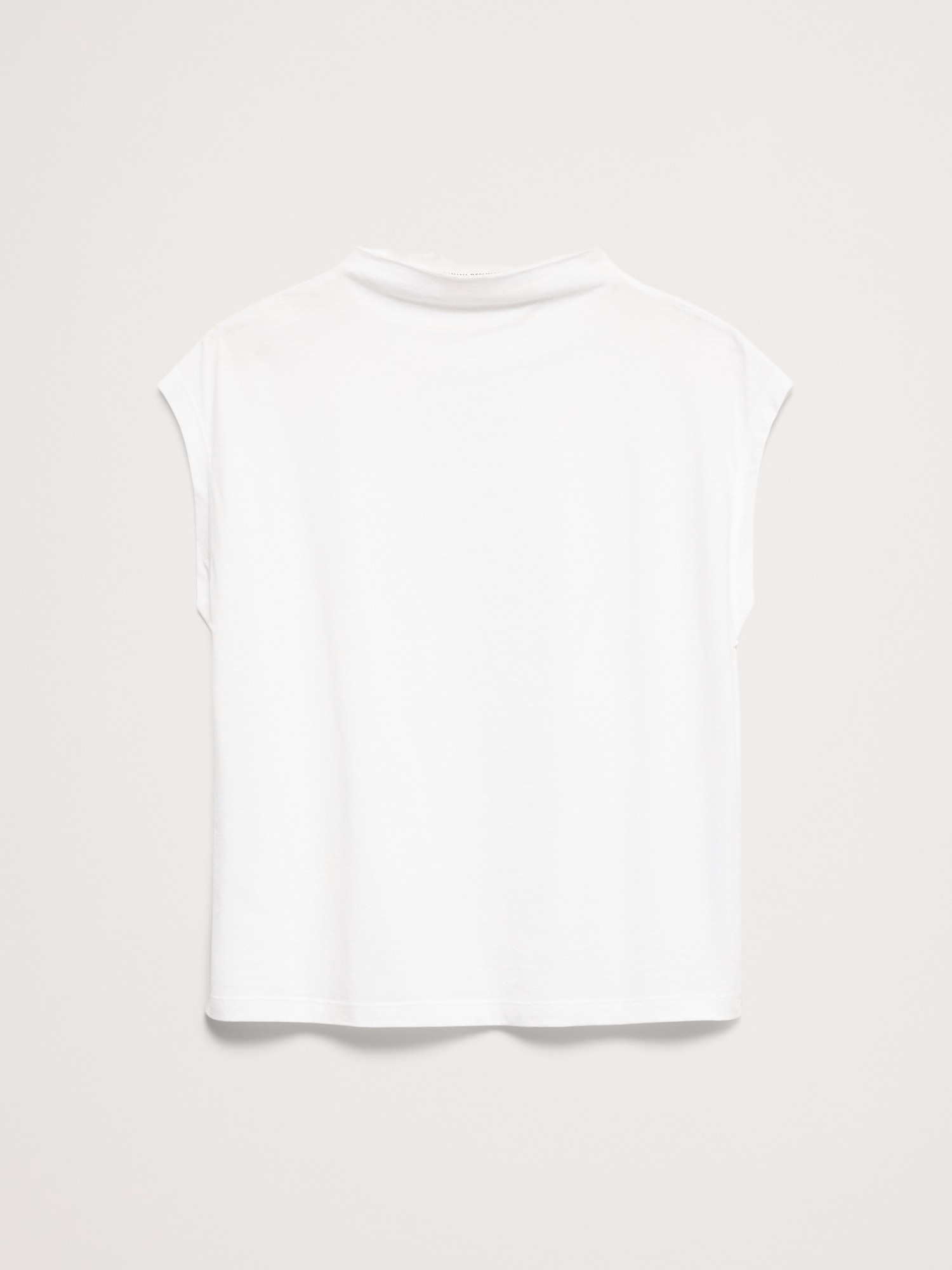 Image number 4 showing, Silky Cotton Mock-Neck Top