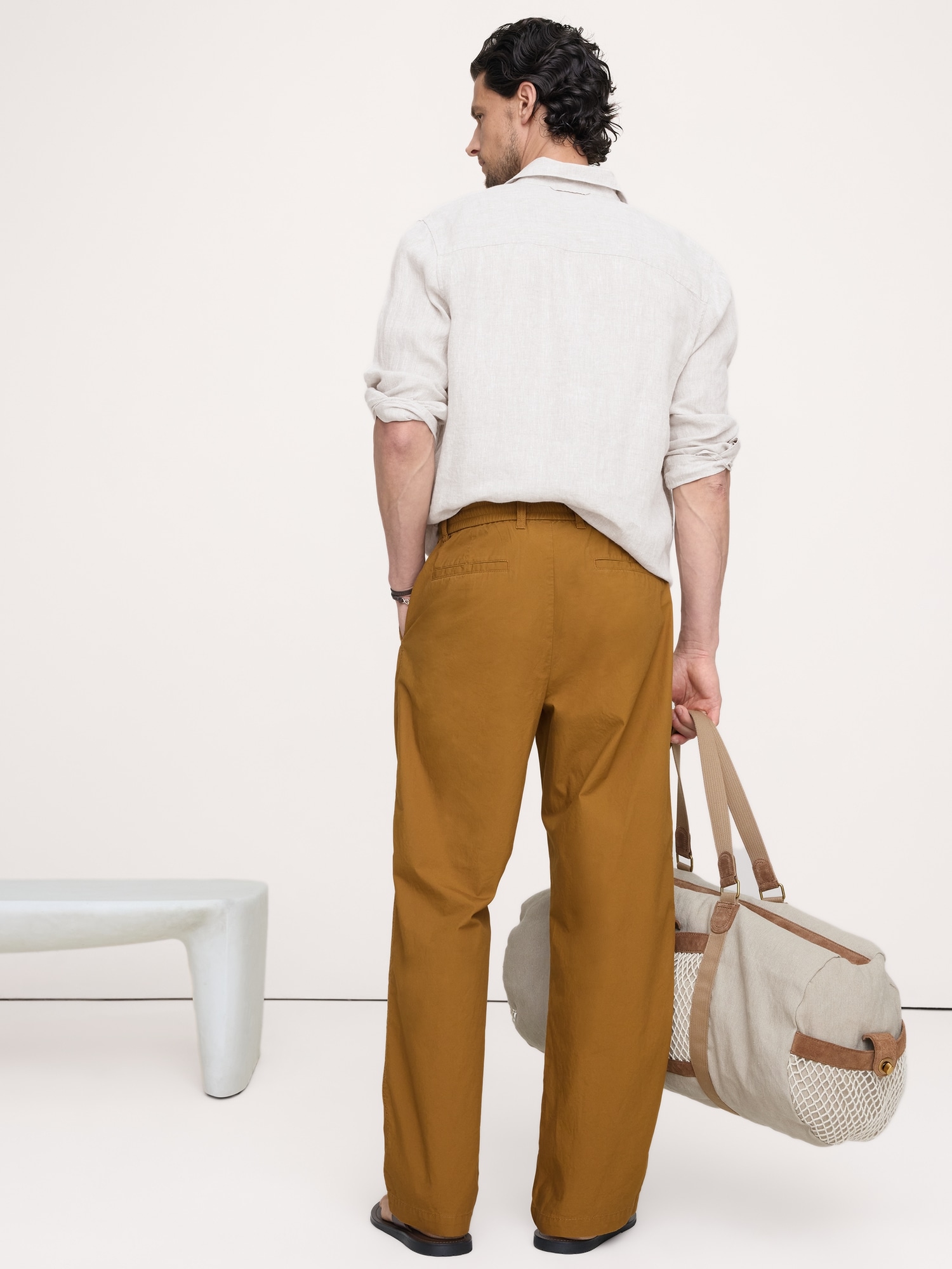 Image number 3 showing, Relaxed Lightweight Cotton Pant