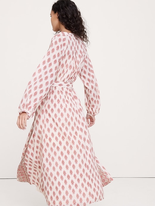 red gingham mini dress Brick Long Sleeve Matteau Shirred Silk And AU Size | UK Size:28 colorgrp-36191