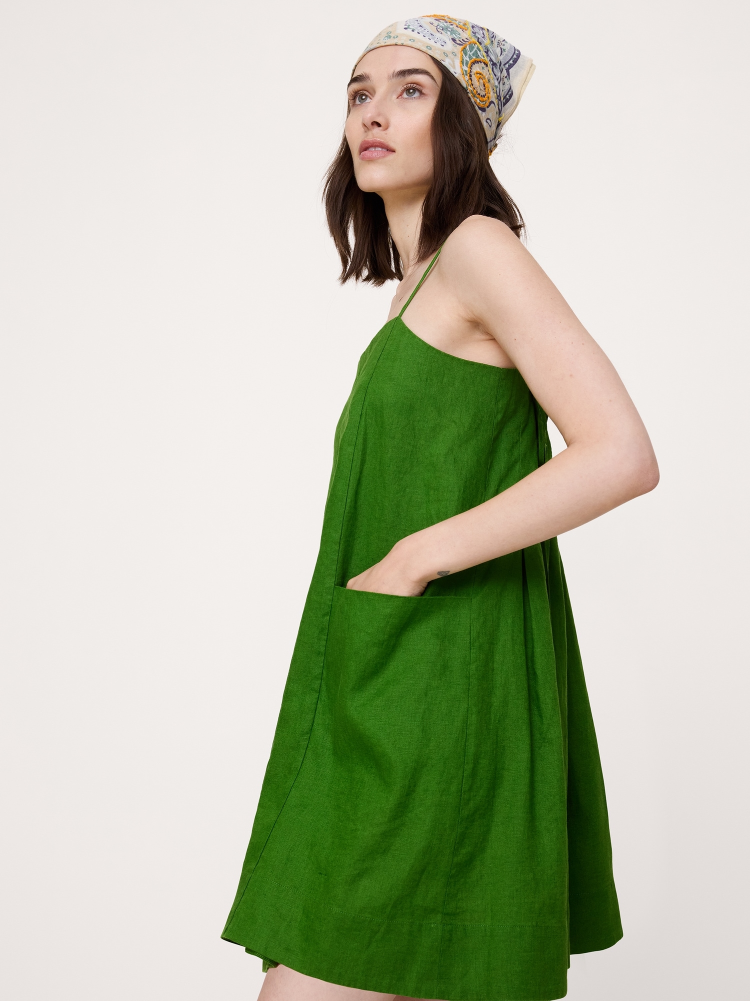 Image number 4 showing, Linen Mini Dress
