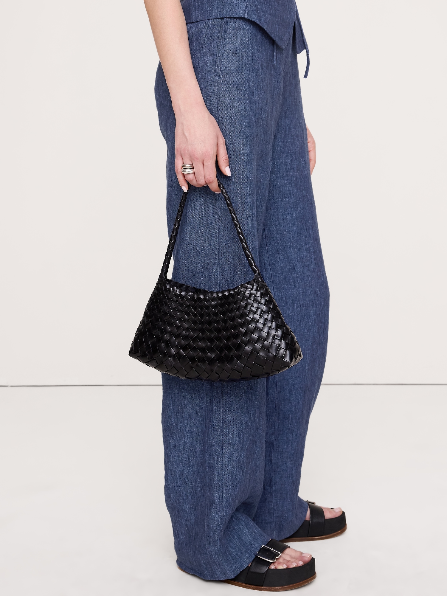 Image number 4 showing, The Everyday Wide-Leg Pant in Linen