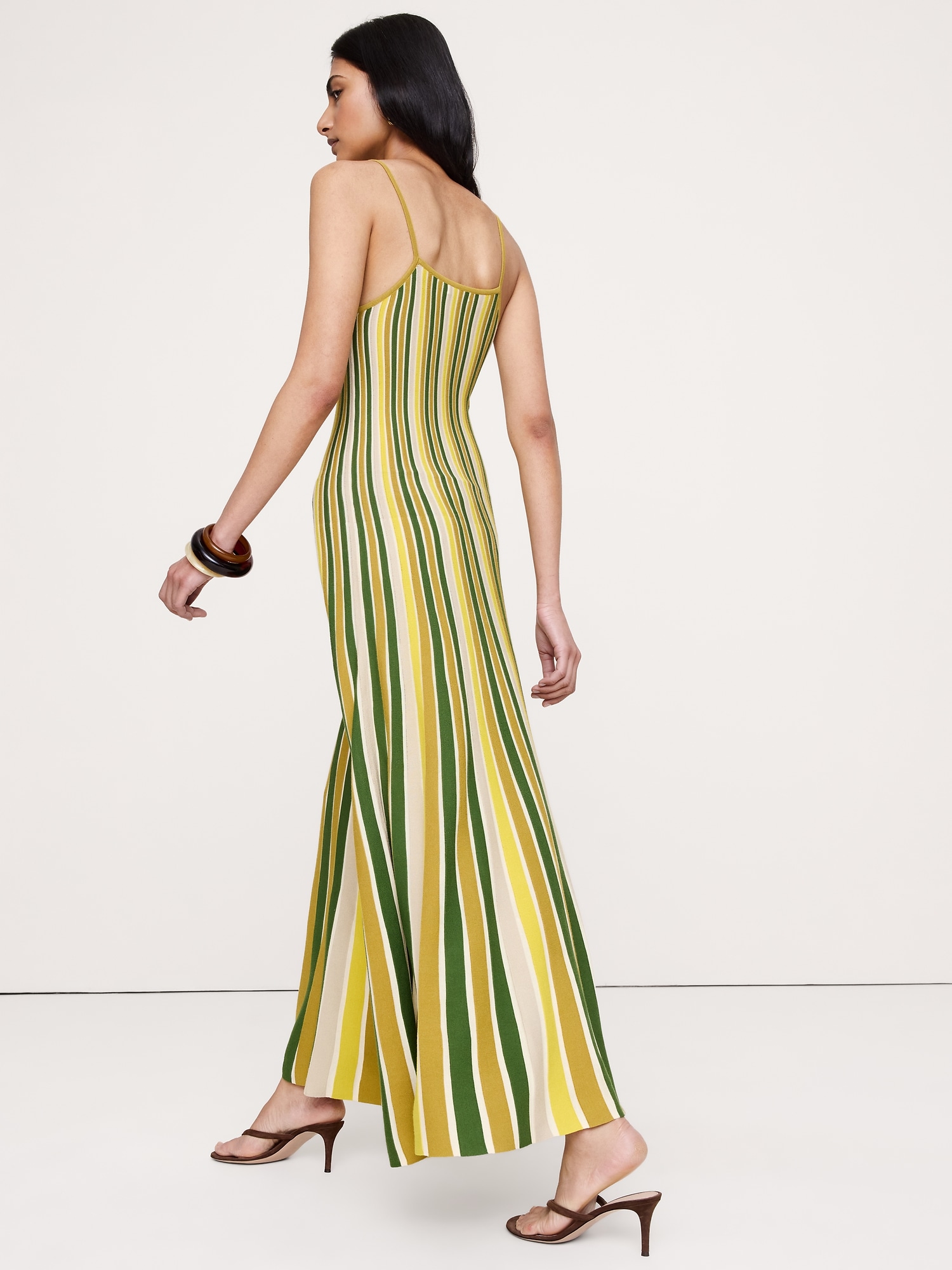 Image number 3 showing, Sculpted Stripe Maxi Dress
