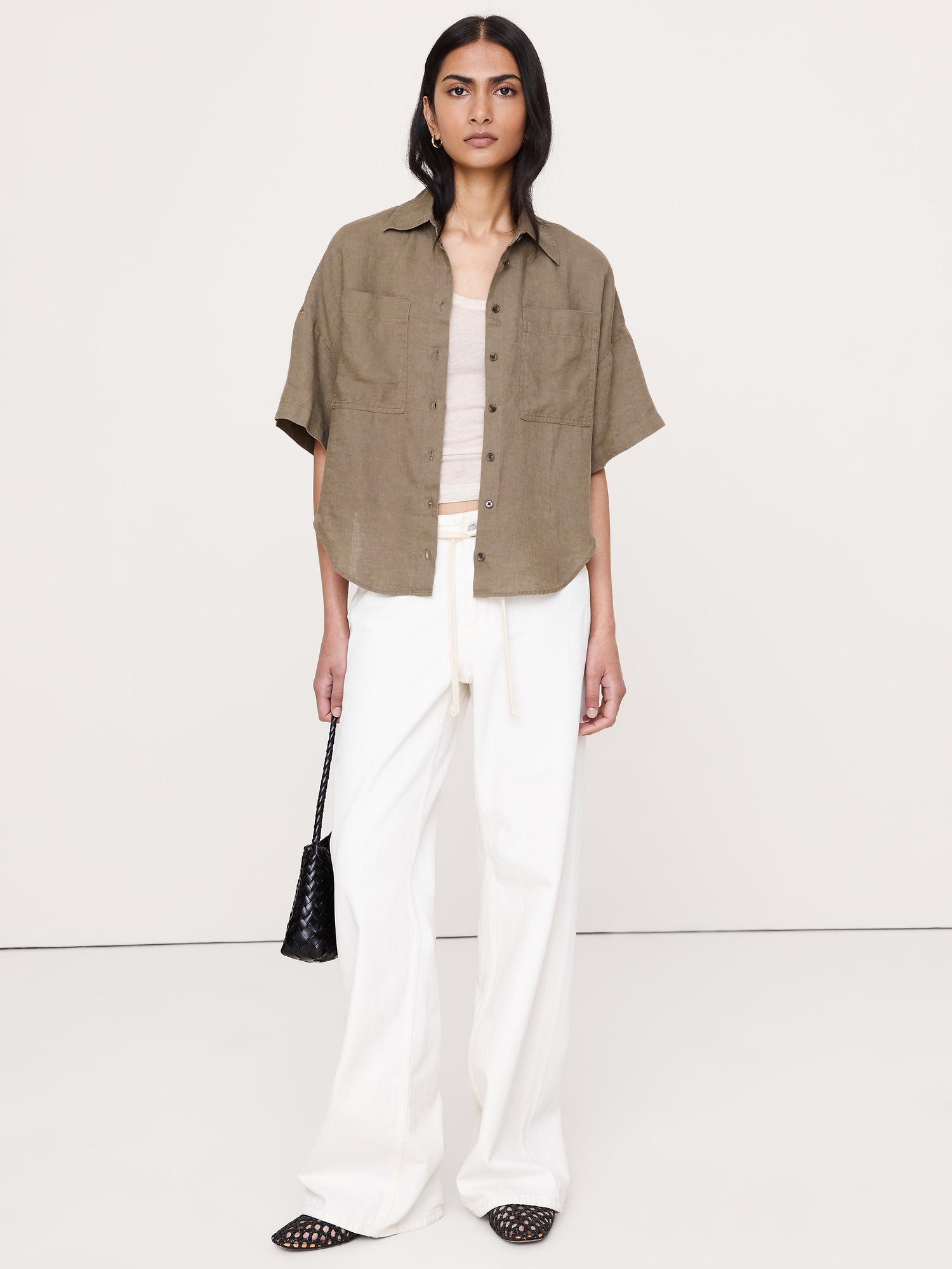 Image number 1 showing, Linen Short-Sleeve Shirt