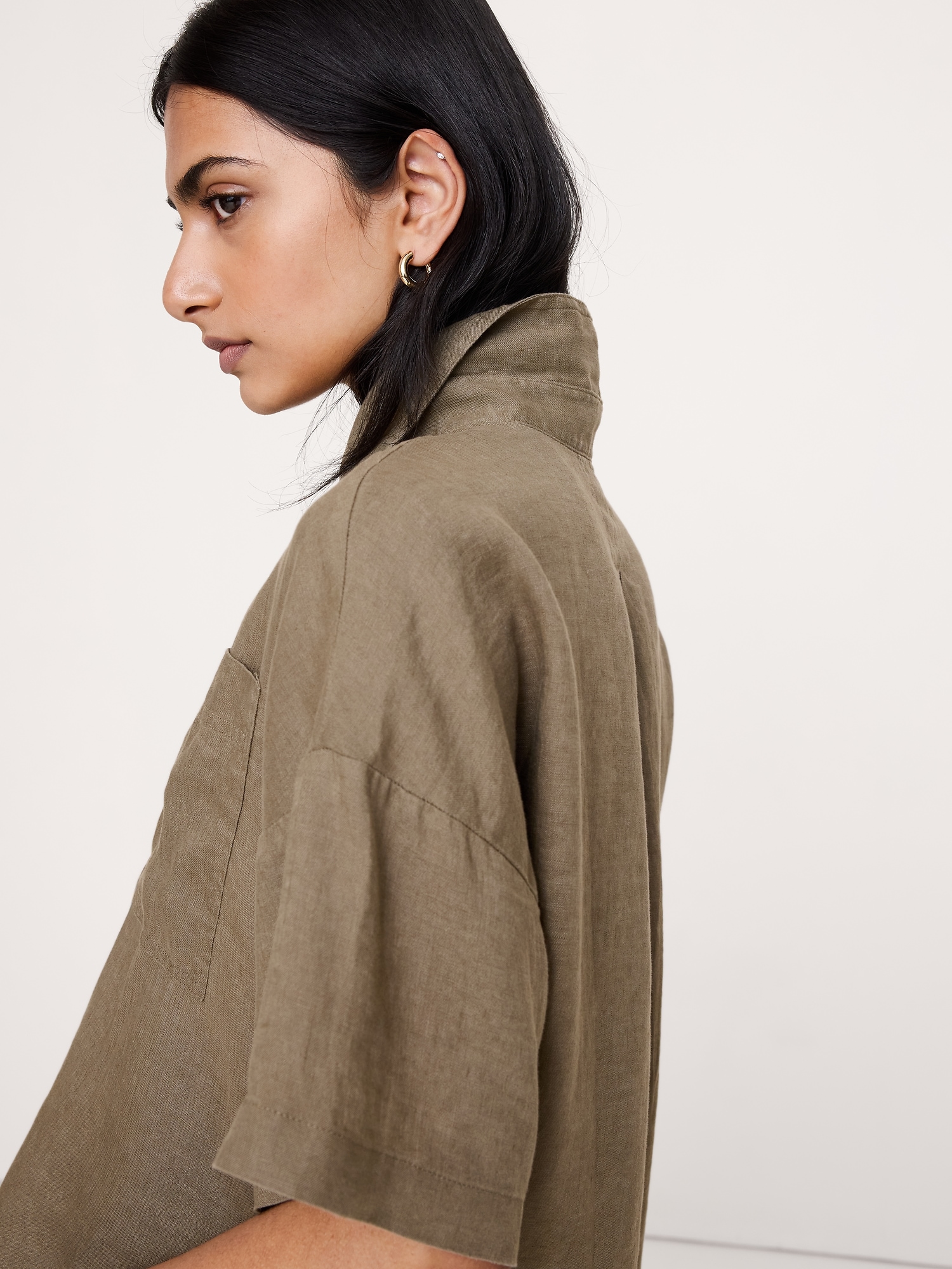 Image number 7 showing, Linen Short-Sleeve Shirt