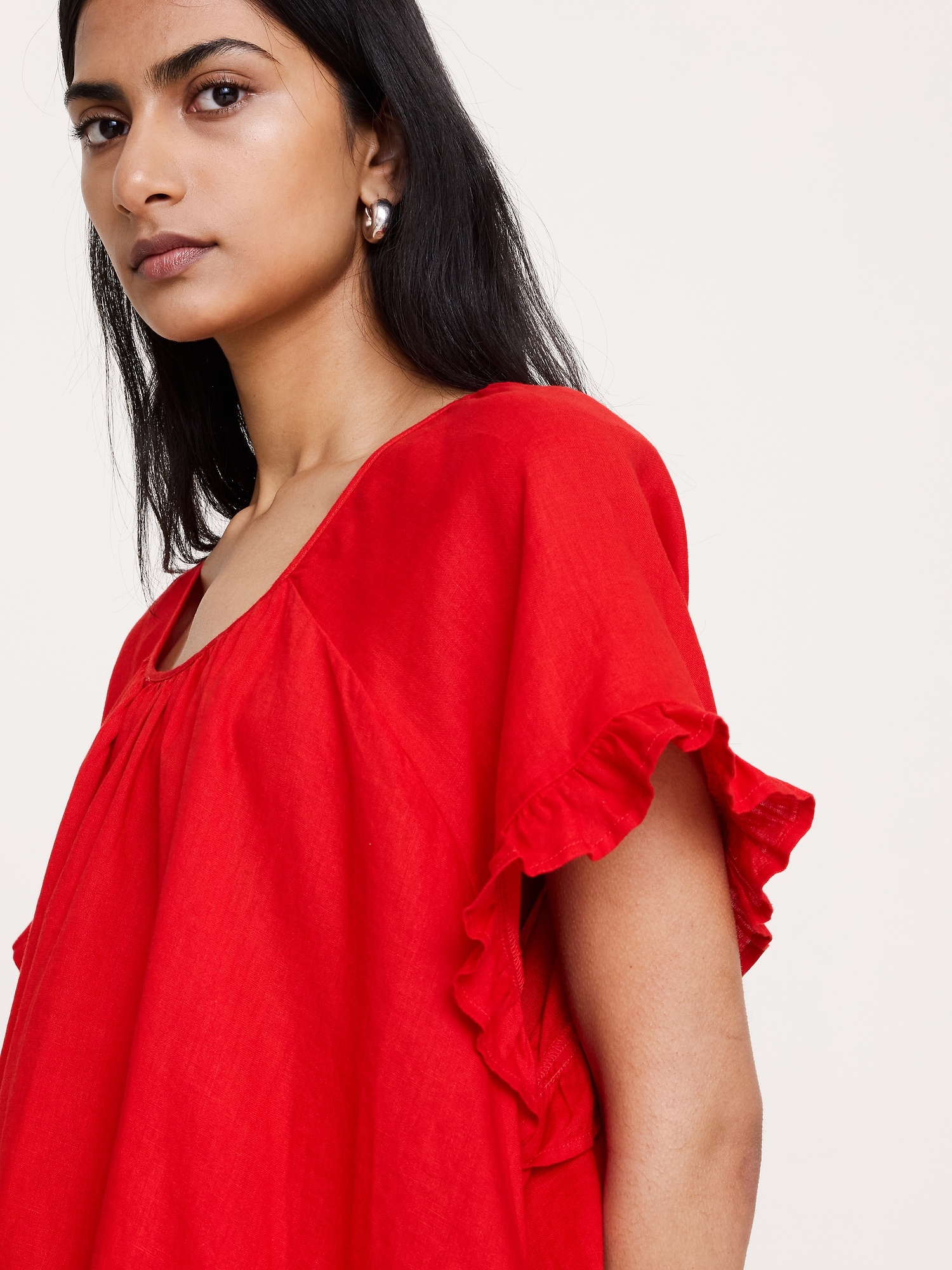 Image number 3 showing, Ruffle Trim Mini Dress