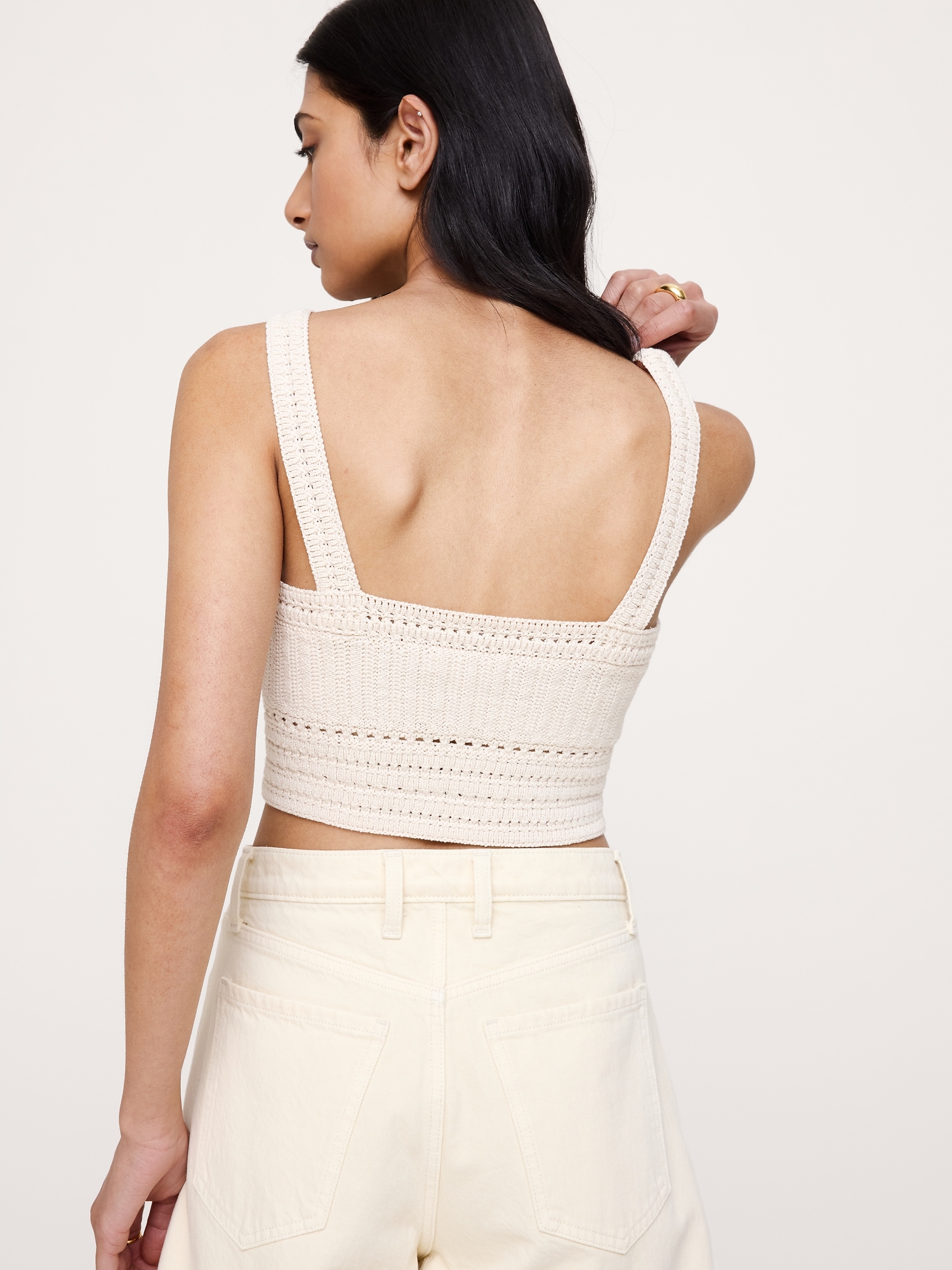 Image number 2 showing, Cotton Crochet Bralette