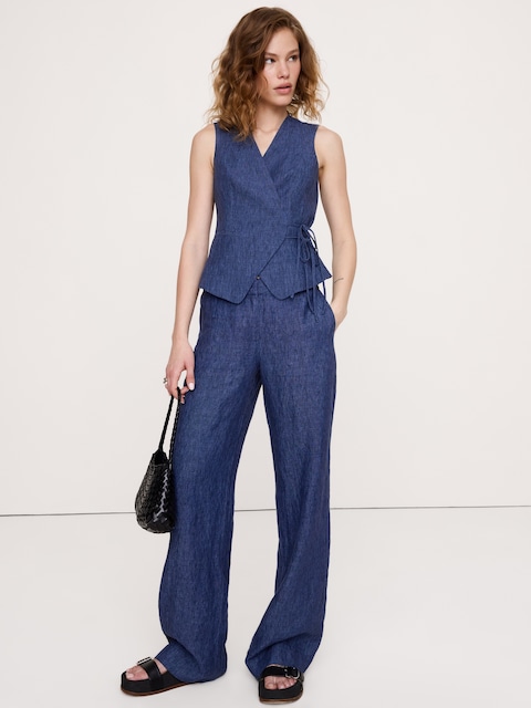The Everyday Wide-Leg Pant in Linen