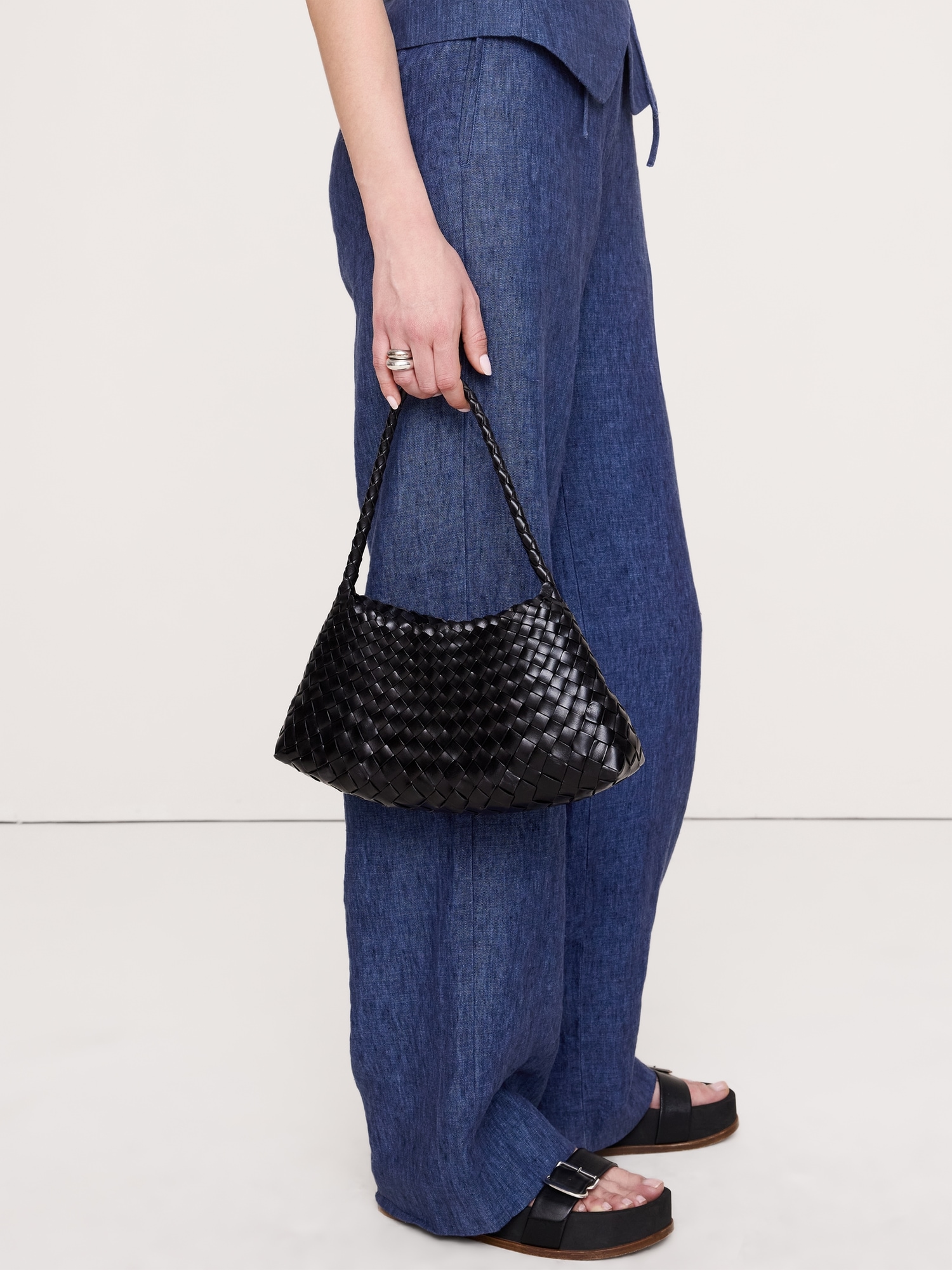 Image number 4 showing, The Everyday Wide-Leg Pant in Linen