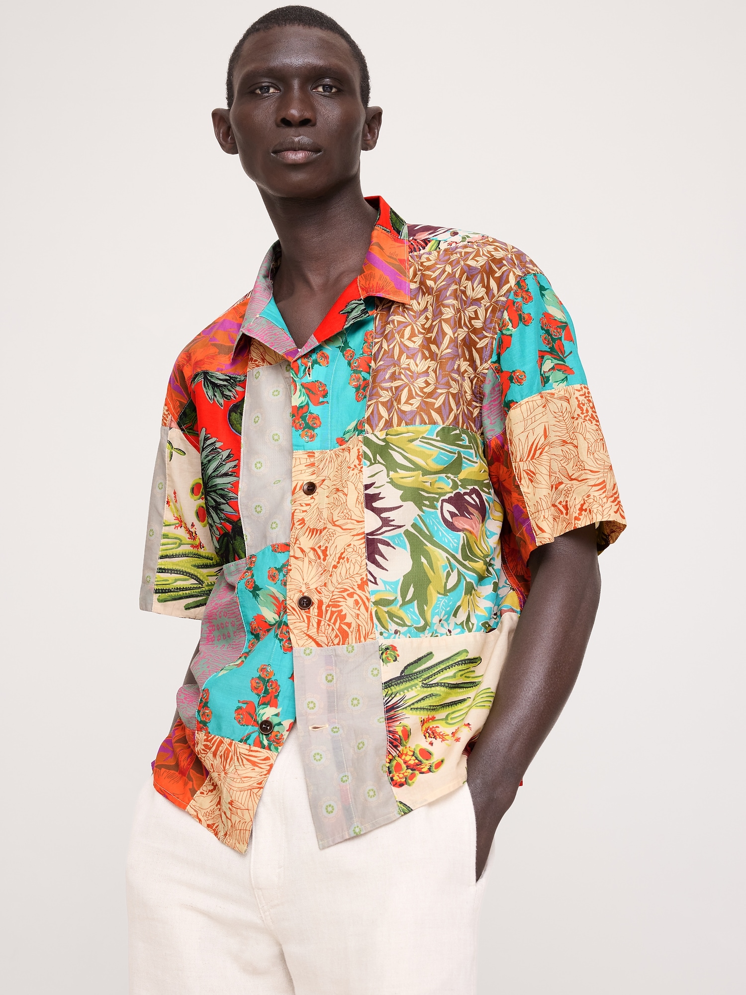 Image number 1 showing, Relaxed-Fit Summerweight Cotton Resort Shirt