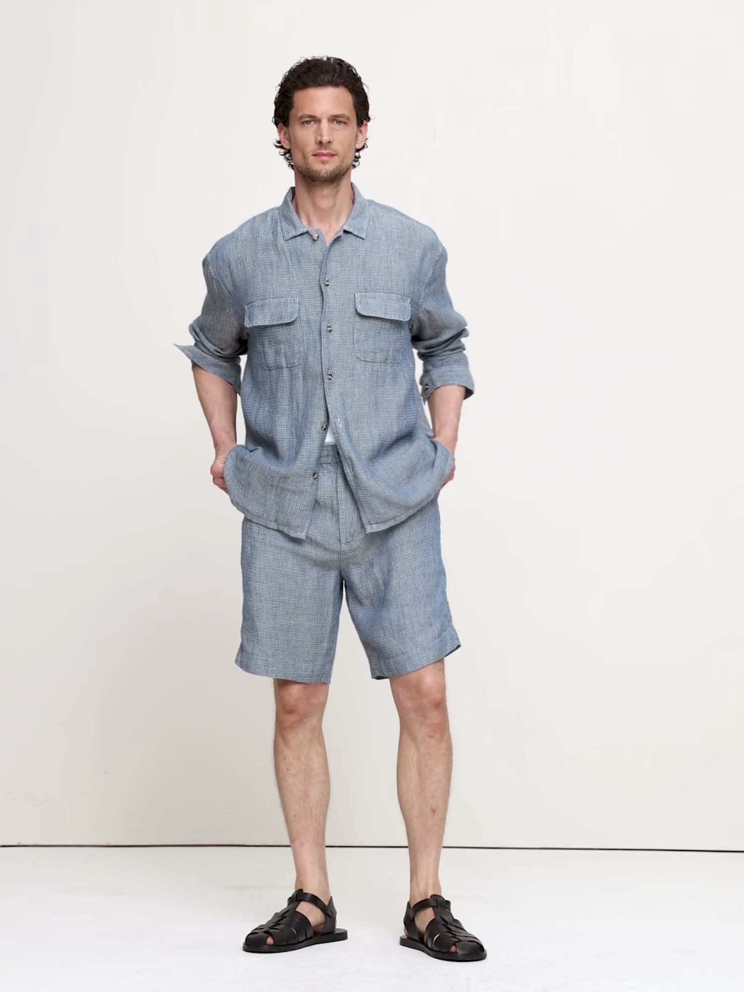 Relaxed-Fit Linen Resort Shirt | Banana Republic