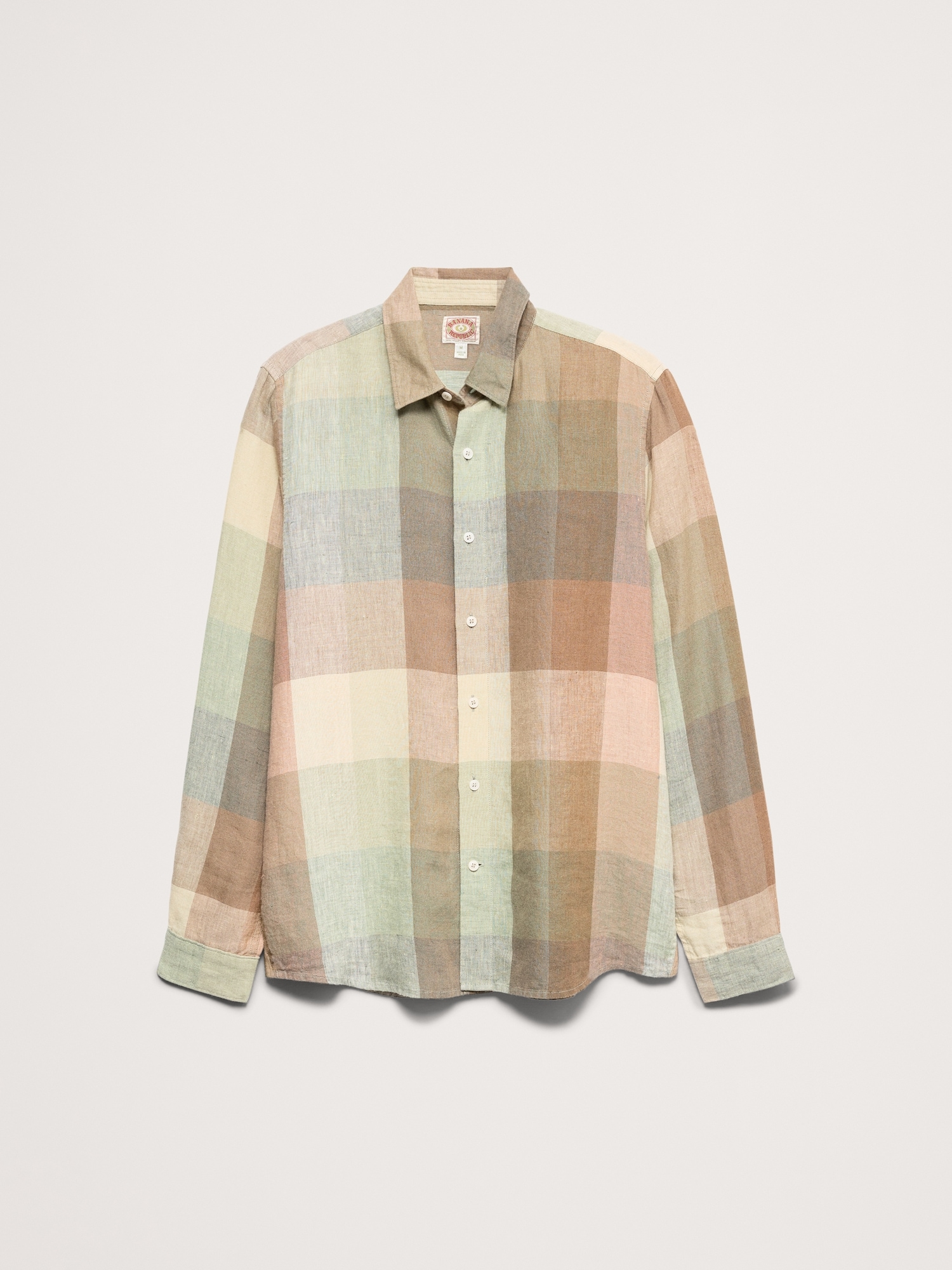 Image number 5 showing, Archive Reissue Standard-Fit Plaid Linen Shirt