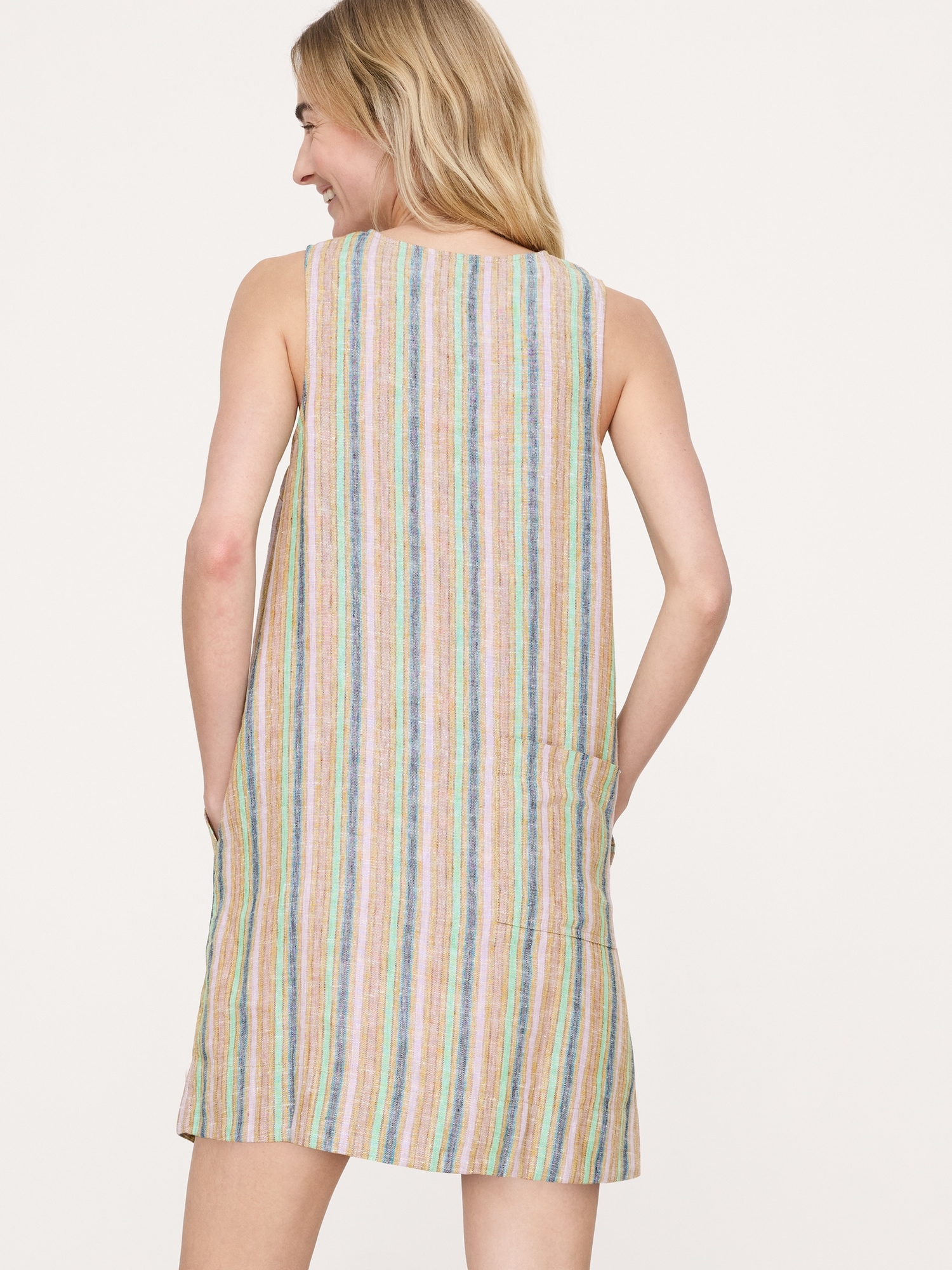 Image number 3 showing, Linen Shift Dress