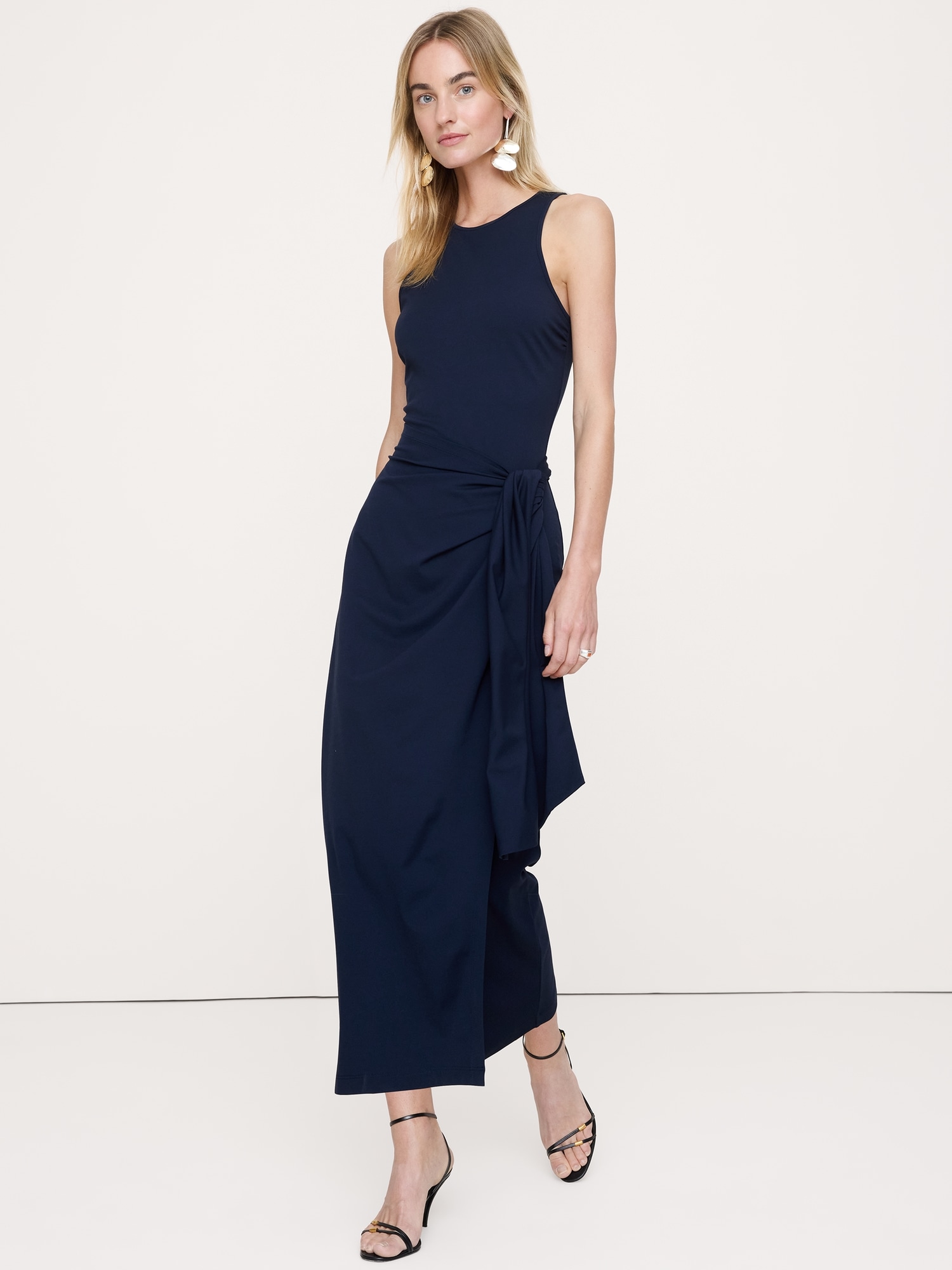 Image number 1 showing, Knit Wrap Dress