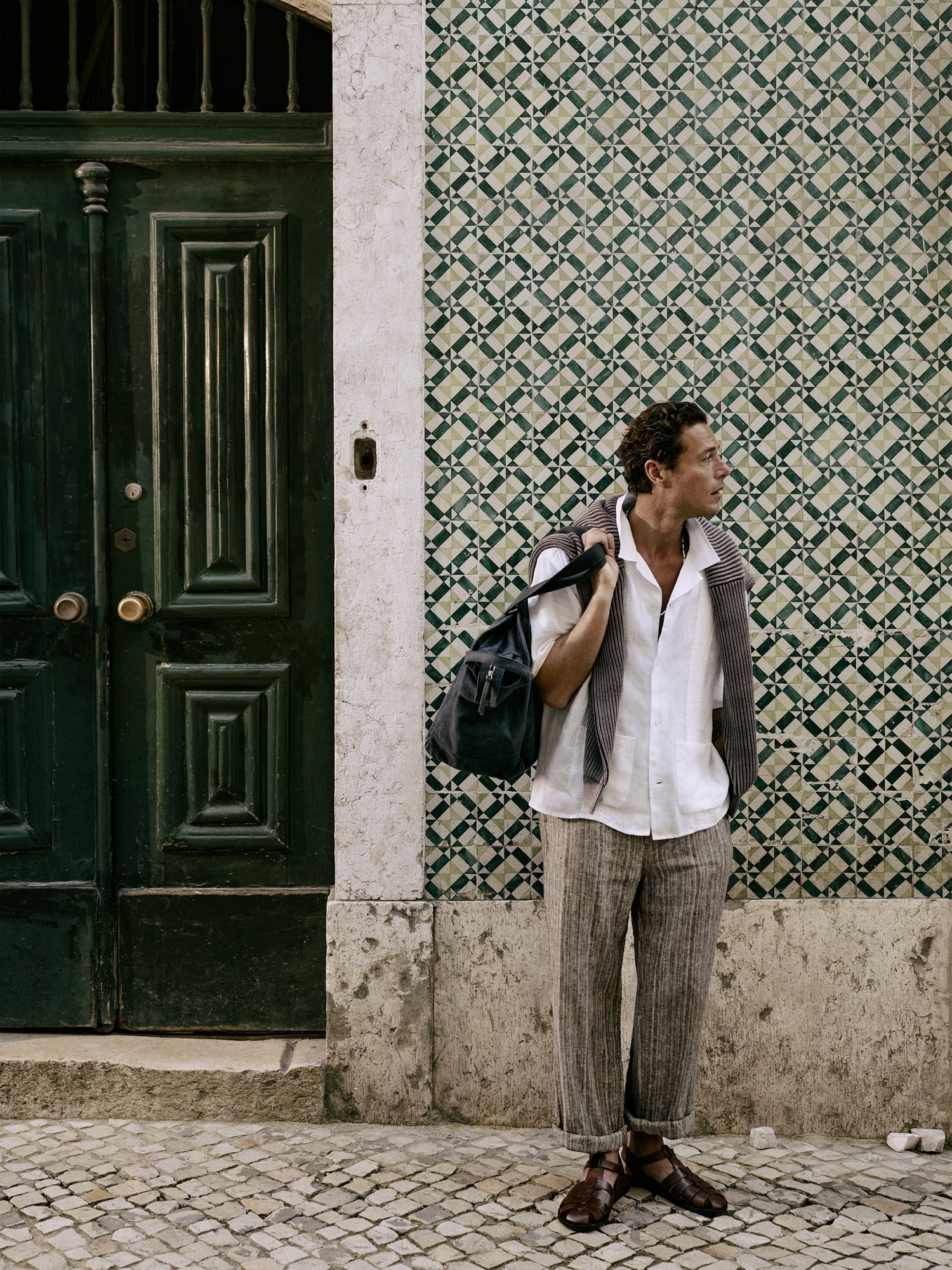 Image number 6 showing, Relaxed Striped Linen Beach Pant