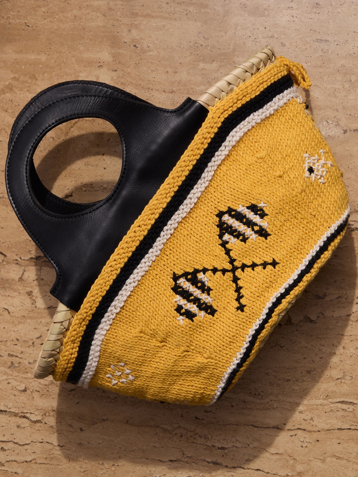 Image number 6 showing, Caxinas Mini Embroidered Basket By Entrudo