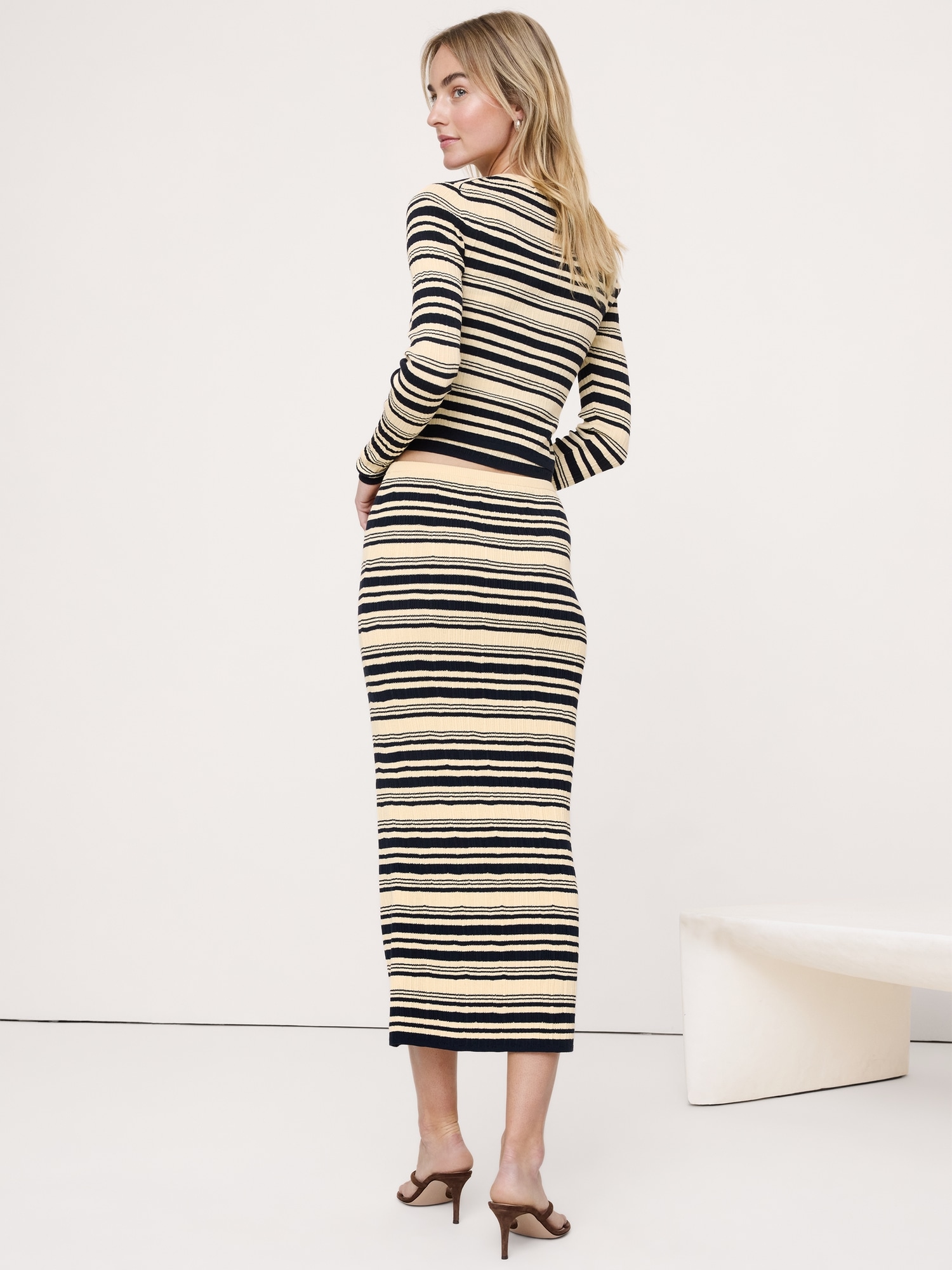 Image number 3 showing, Crinkle Knit Maxi Skirt