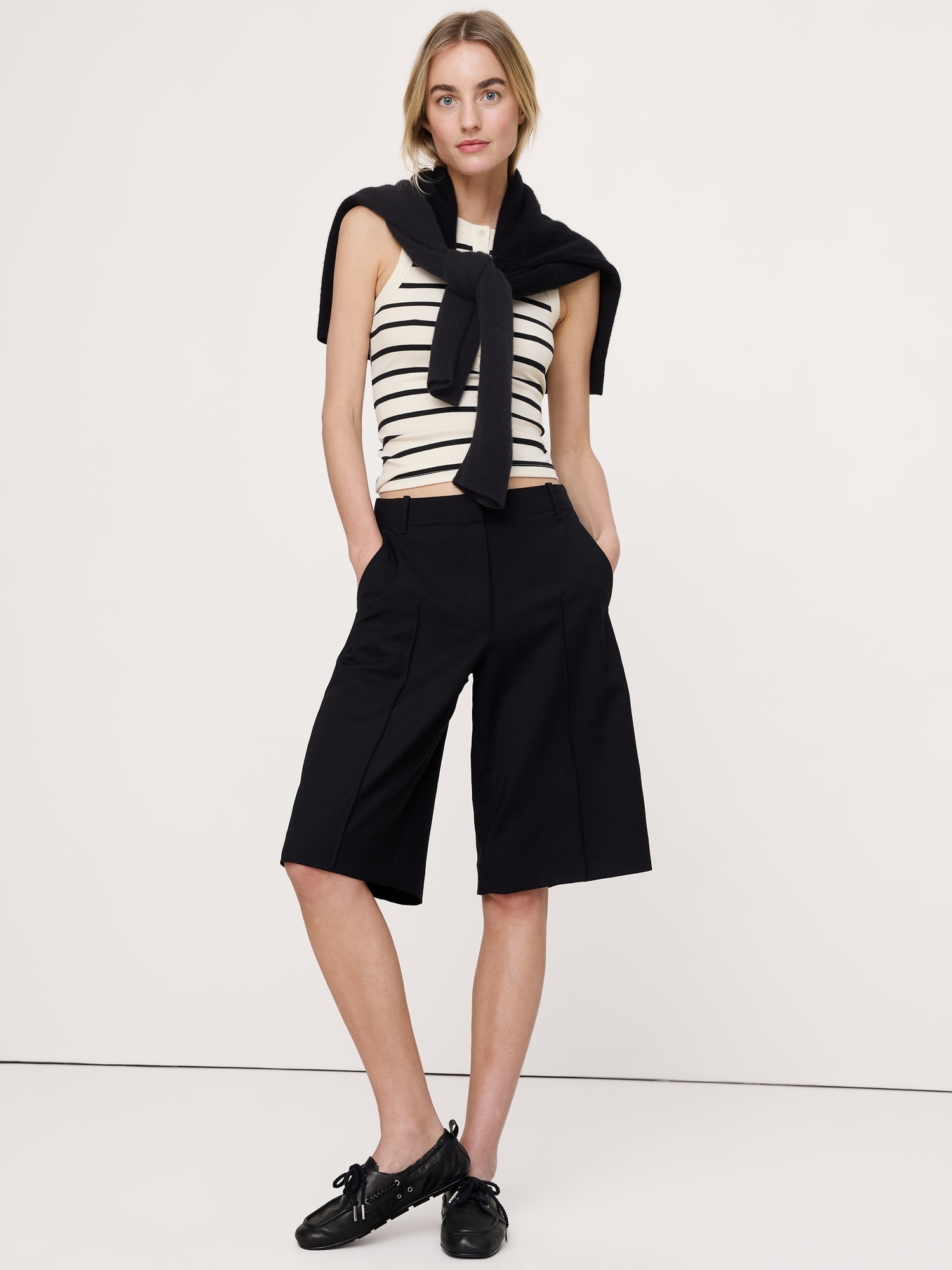 Image number 3 showing, Ribbed Henley Tank