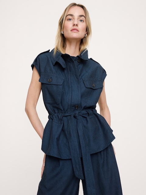 TENCEL™-Cotton-Linen Utility Vest